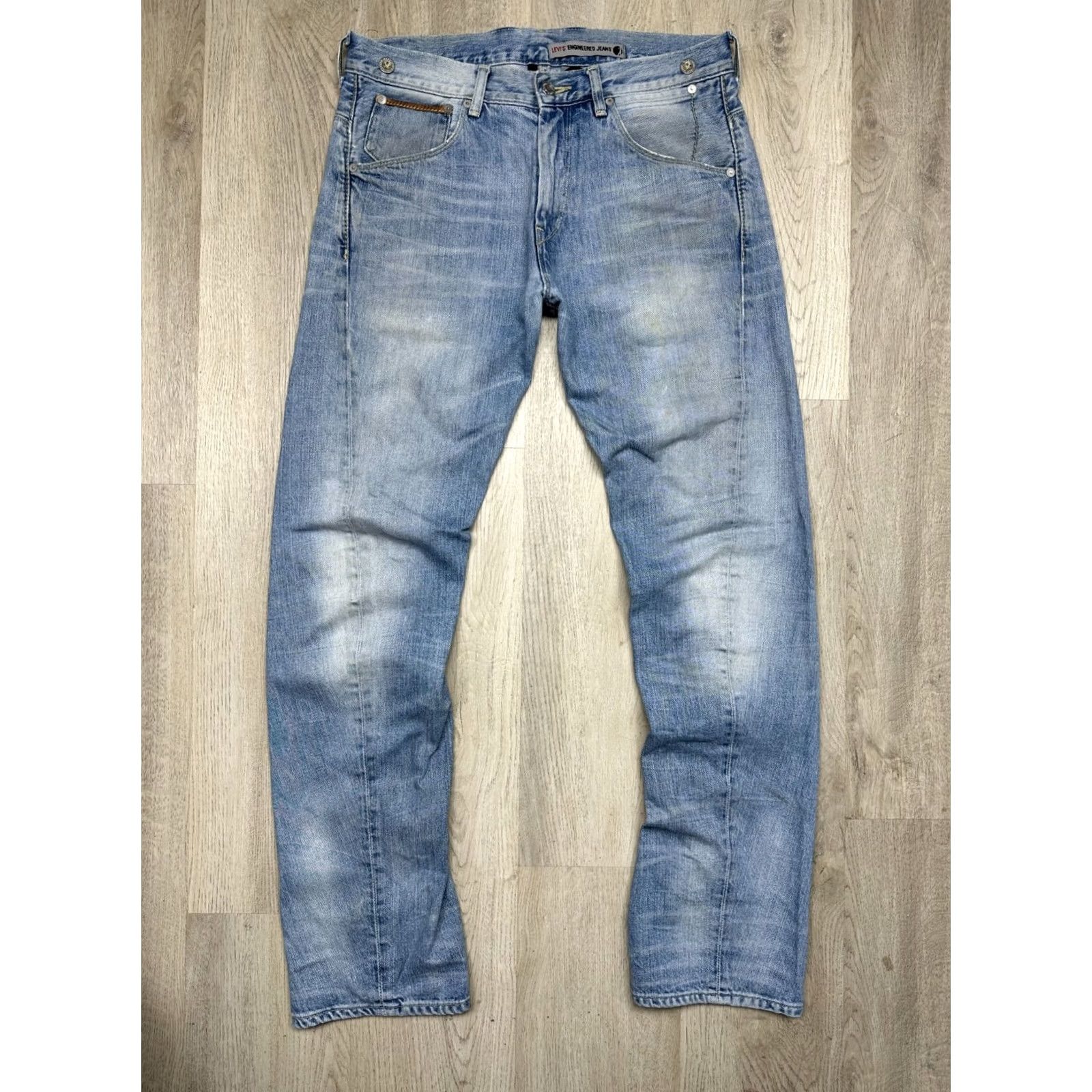 Levi's Levi's Engineered Mens Denim Jeans Regular Size 32 Blue Cotton Denim Straight Inseam 32 in 32 in 82 cm 43 cm Waist Size US 32 / EU 48 - 6 Thumbnail