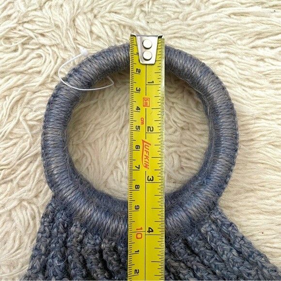 Vintage Handmade Woven Small Macrame Handbag 🇵🇭 Size ONE SIZE - 4 Thumbnail