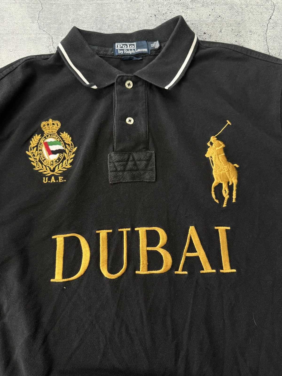 Polo Ralph Lauren Vintage Polo Ralph Lauren Dubai Rugby Polo Shirt Big Pony Size US XL / EU 56 / 4 - 7 Thumbnail