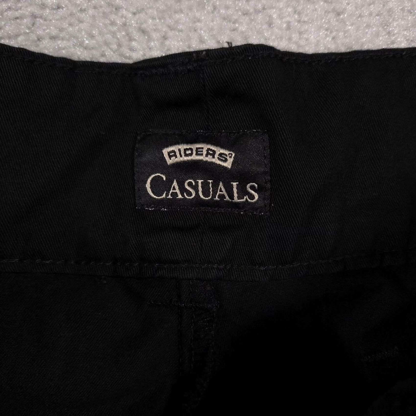 Lee Riders Casuals Shorts Womens 18 Black Cotton Button Tab Flap Pockets Casual Size 40" / US 18 - 5 Thumbnail