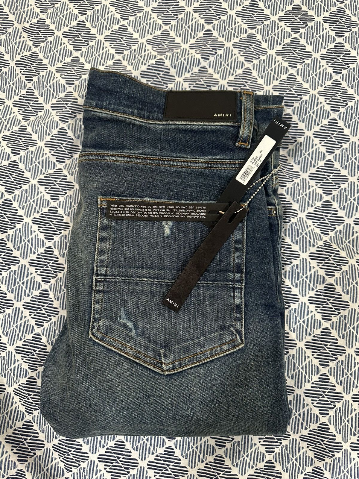 Amiri Amiri Deep Classic Blue Jeans Size US 32 / EU 48 - 7 Thumbnail