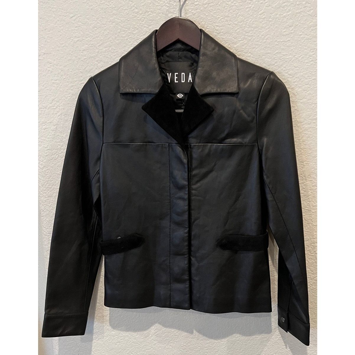 VEDA Veda 'Calder' Suede & Leather Jacket Size Small Size M / US 6-8 / IT 42-44 - 9 Thumbnail