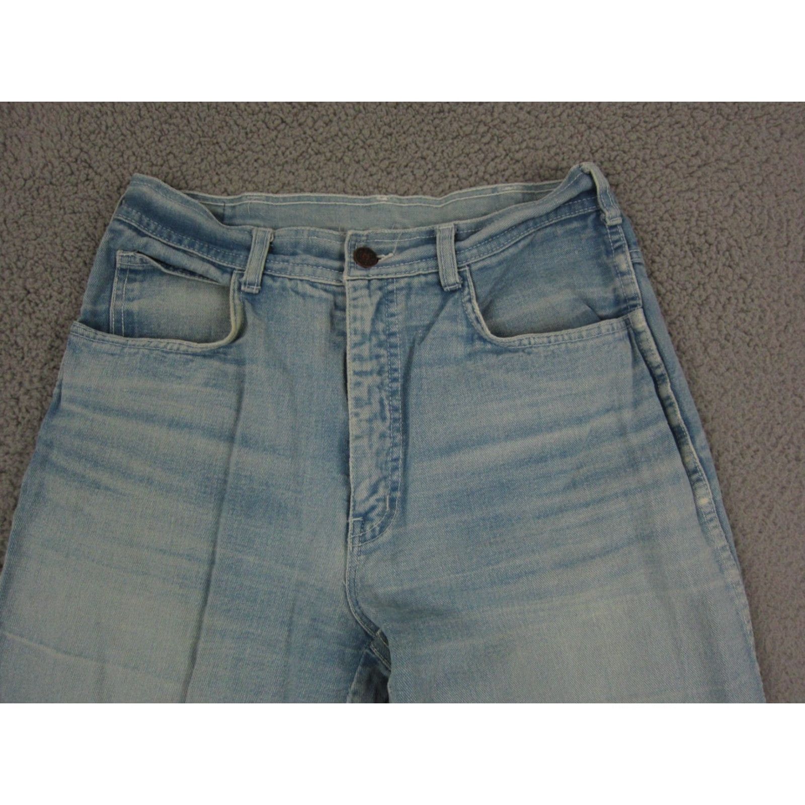 Denime VINTAGE Remington Jeans Mens 32 x 28 Denim Bootcut 80s 90s Zip Blue Regular Mens Size US 32 / EU 48 - 3 Thumbnail