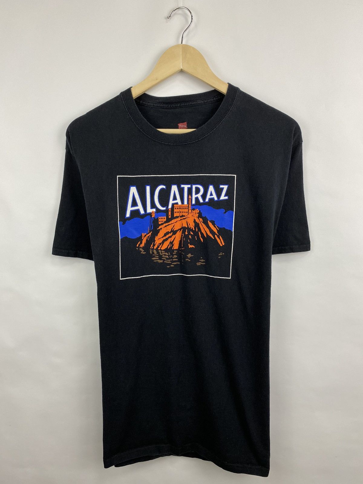 Hanes Vintage 90s Alcatraz Golden Gate National Parks t-shirt rare Size US M / EU 48-50 / 2 - 3 Thumbnail
