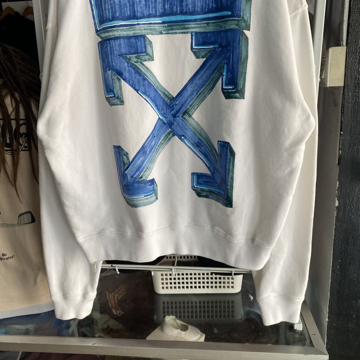 Off-White Off-White Marker Arrows Crewneck Sweatshirt - RARE Size US L / EU 52-54 / 3 - 4 Thumbnail