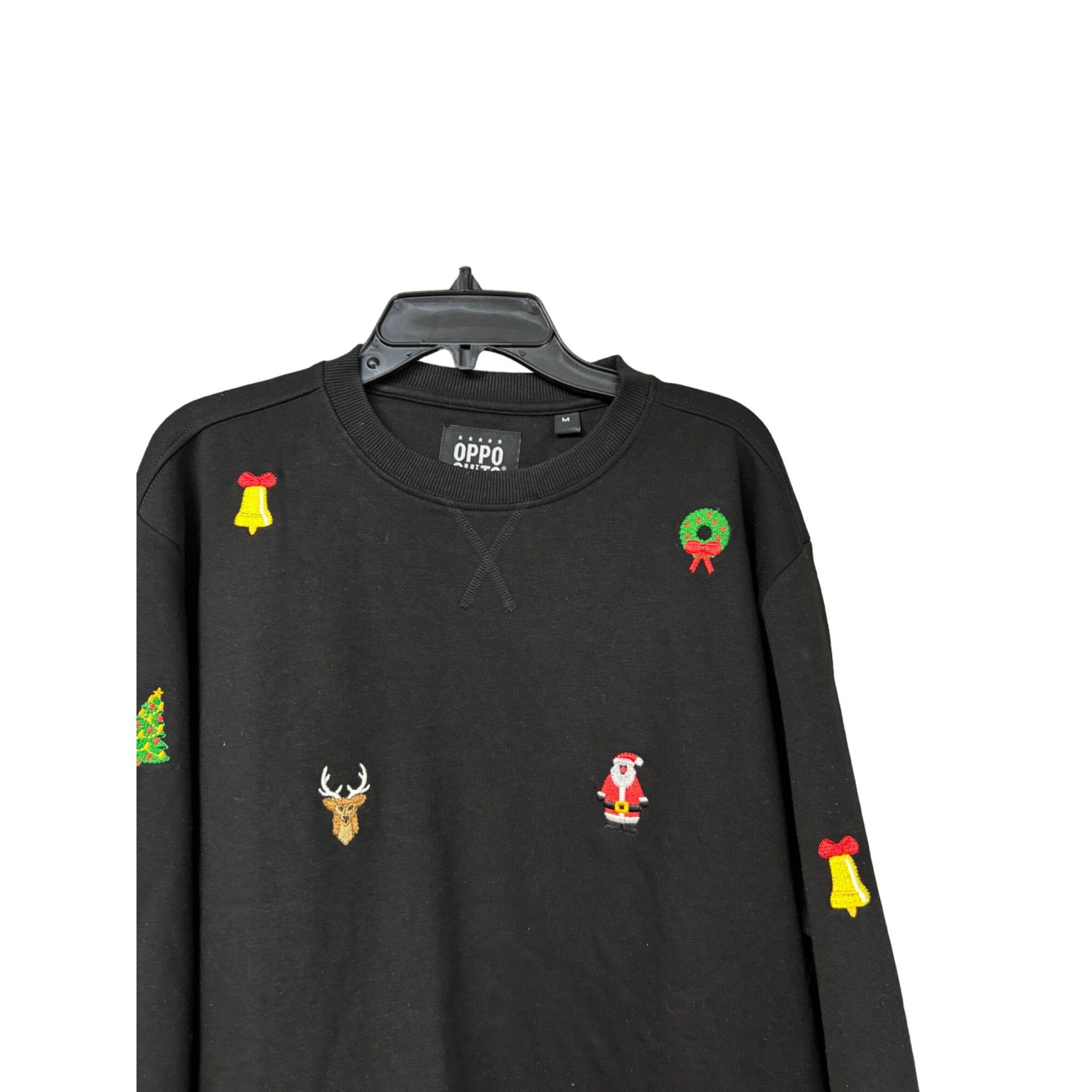 Other OppoSuits Men’s Xmas Icons Embroidered Sweatshirt, Black, S Size US M / EU 48-50 / 2 - 7 Thumbnail