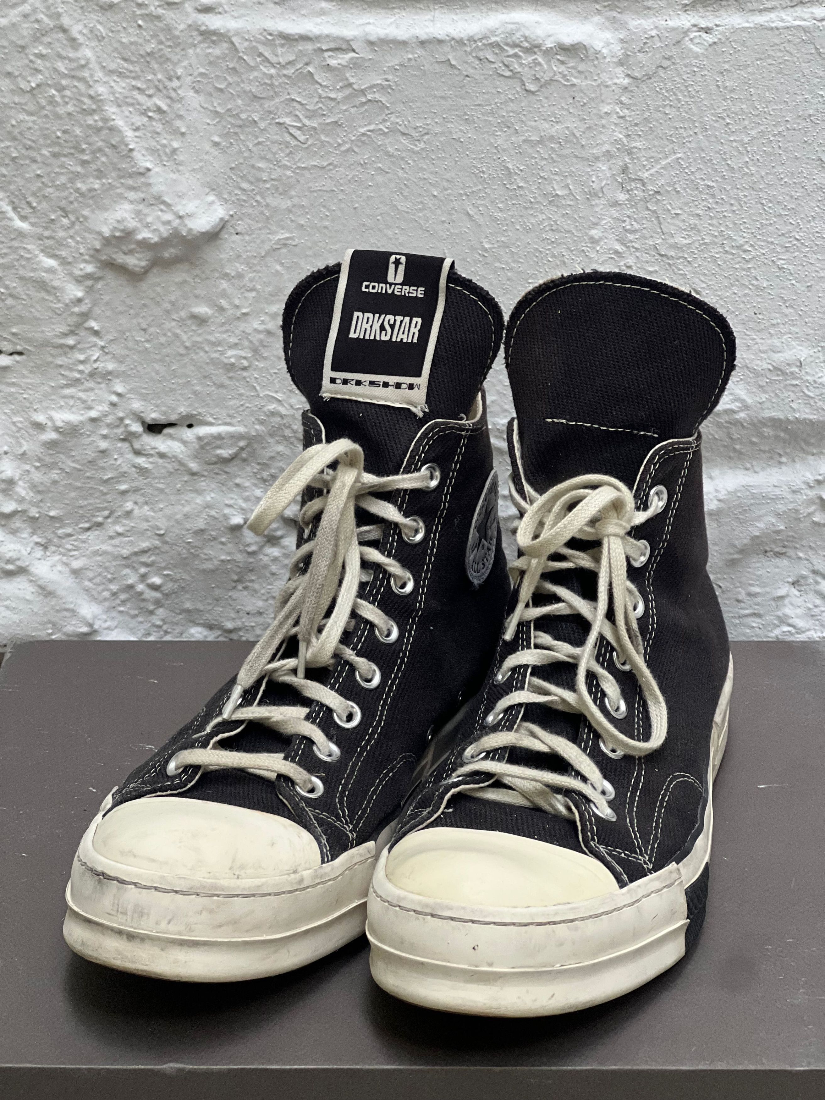 Rick Owens BRAND NEW Rick Owens Ramones slash destroyed sneakers | Grailed