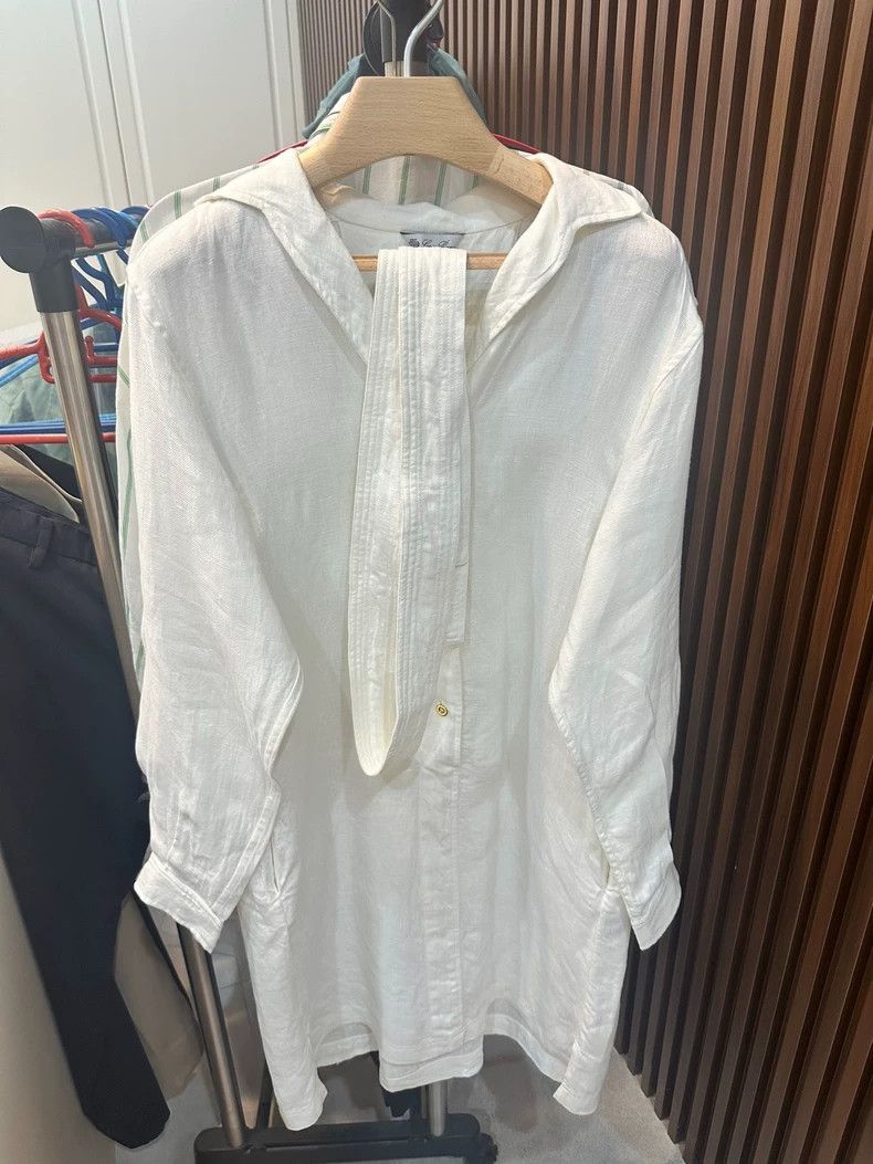 Loro Piana Loro Piana White Linen Shirt - dmc Size US M / EU 48-50 / 2 - 1 Thumbnail