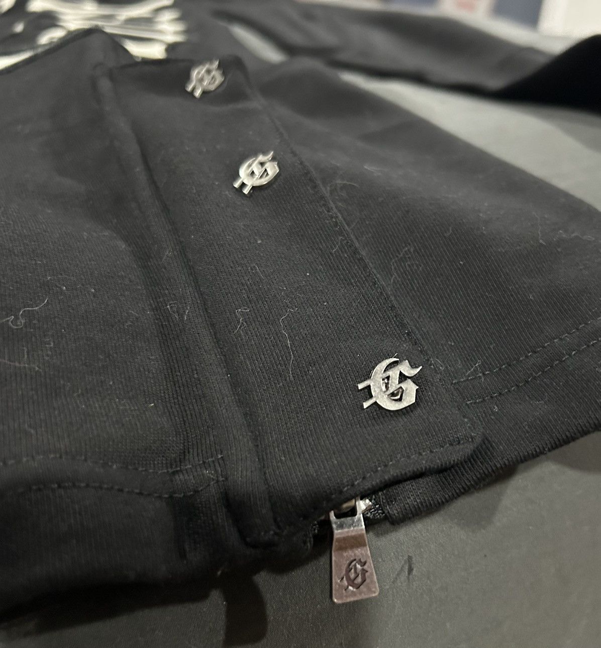 Godspeed Godspeed Mens OG Logo Sweatpants Black/Silver Satin LG Size US 34 / EU 50 - 16 Thumbnail