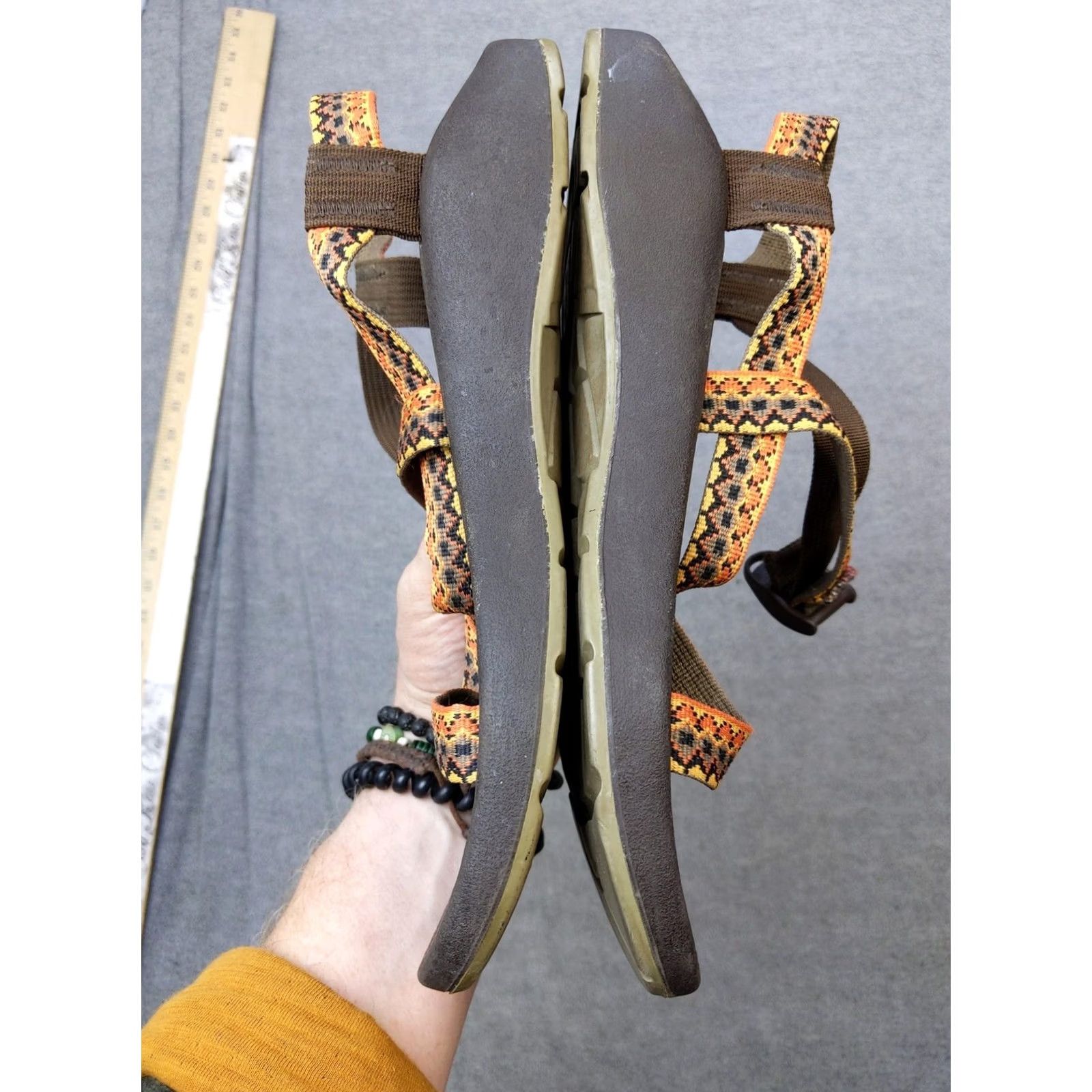 Chaco Chaco Z/2 Sandals Womens Size 11 Brown Orange Toe Loop Vibram Hiking Outdoor Size US 11 / IT 41 - 7 Thumbnail