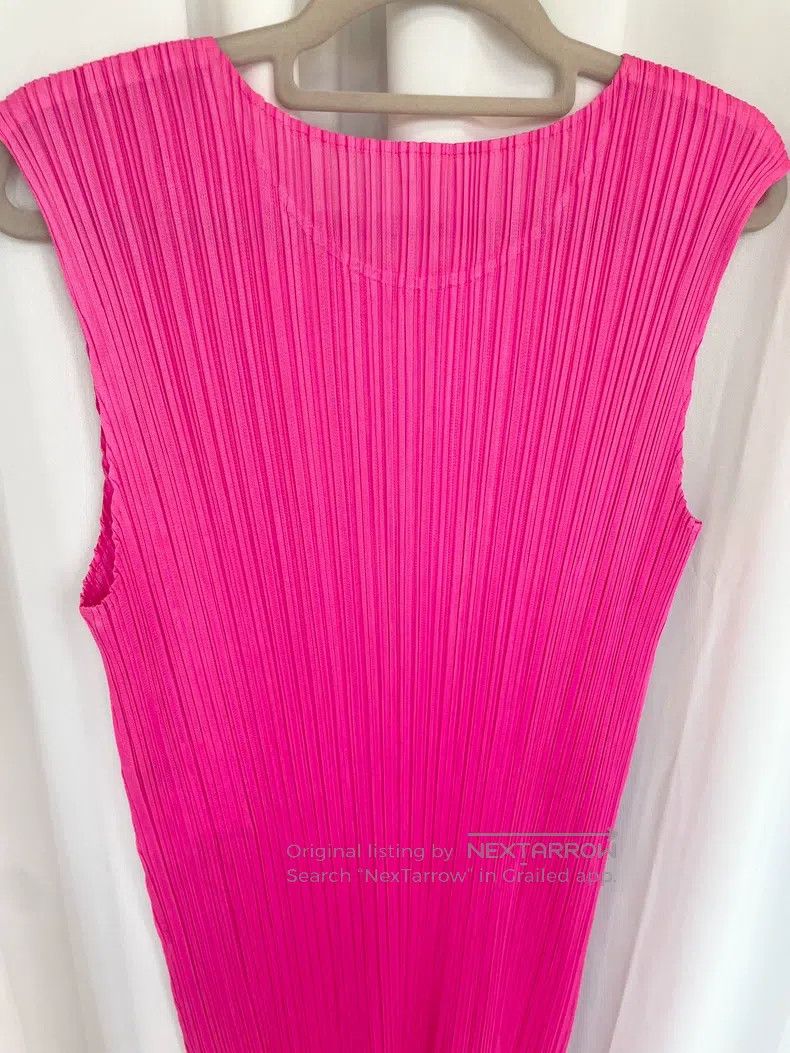 Issey Miyake Issey Miyake Barbie Pink Dress Size L / US 10 / IT 46 - 4 Thumbnail