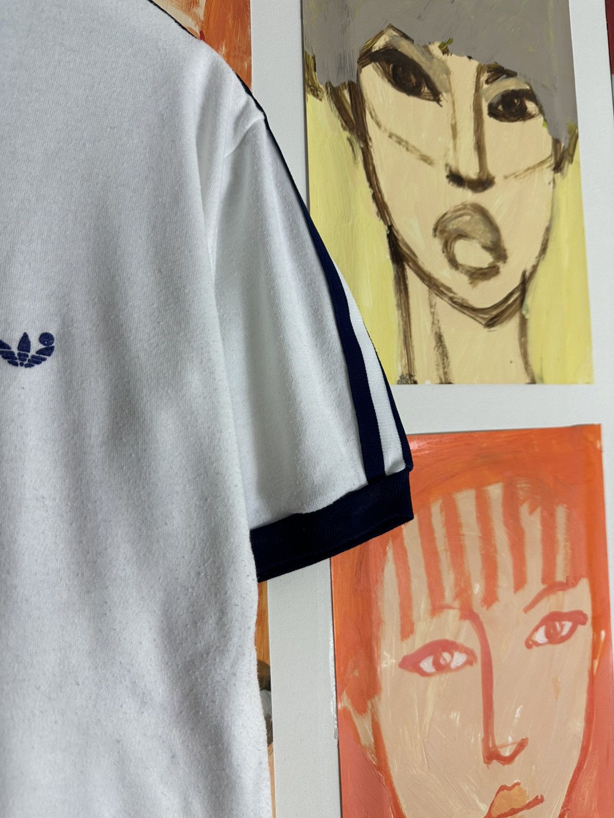 Adidas Vintage 70s Adidas Trefoil t shirt Size US M / EU 48-50 / 2 - 3 Thumbnail