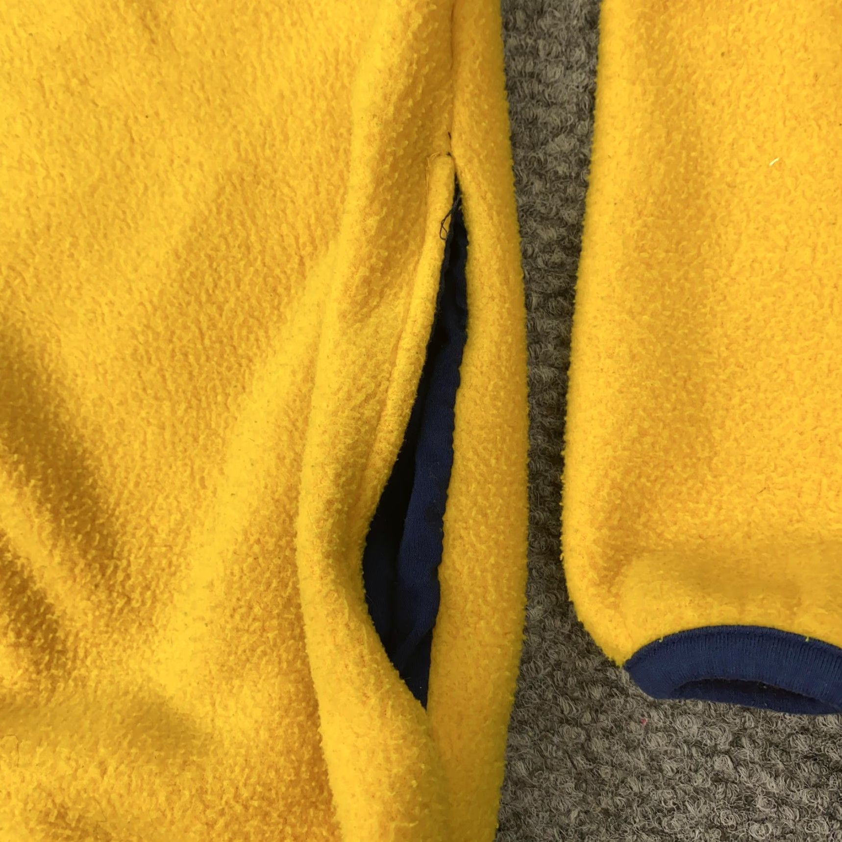 Gap VINTAGE GAP Jacket Mens Medium Yellow Arctic Light Fleece Full Zip Retro 90s Outdoor Size US M / EU 48-50 / 2 - 2 Thumbnail
