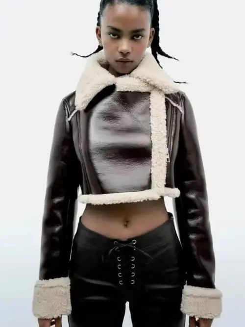 Japanese Brand × Vintage Autumn and Winter New Women's Polo Collar Fur Integrated Size ONE SIZE - 1 Thumbnail