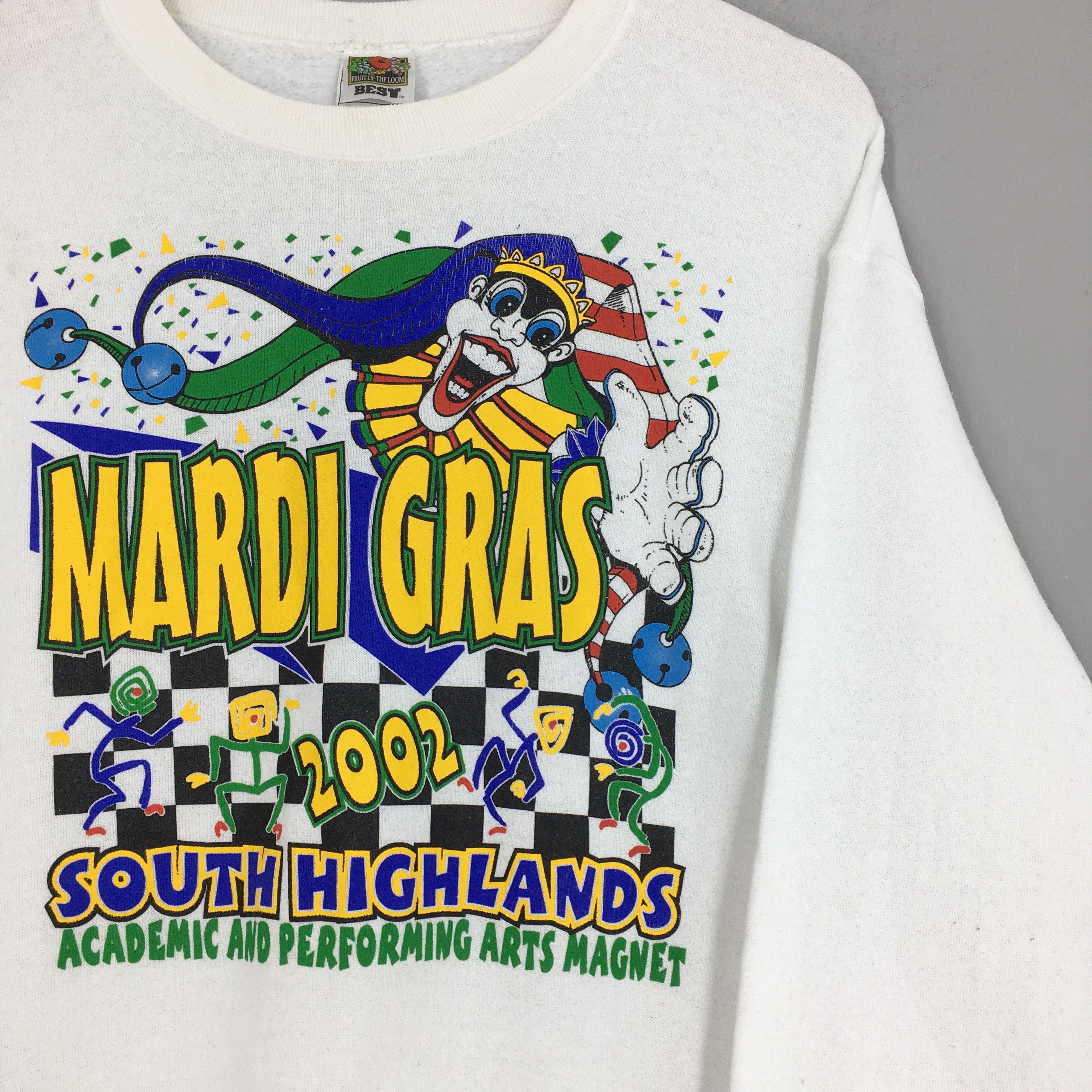 Vintage Vintage Y2K Mardi Gras South Highland Sweater Large Size US L / EU 52-54 / 3 - 2 Thumbnail