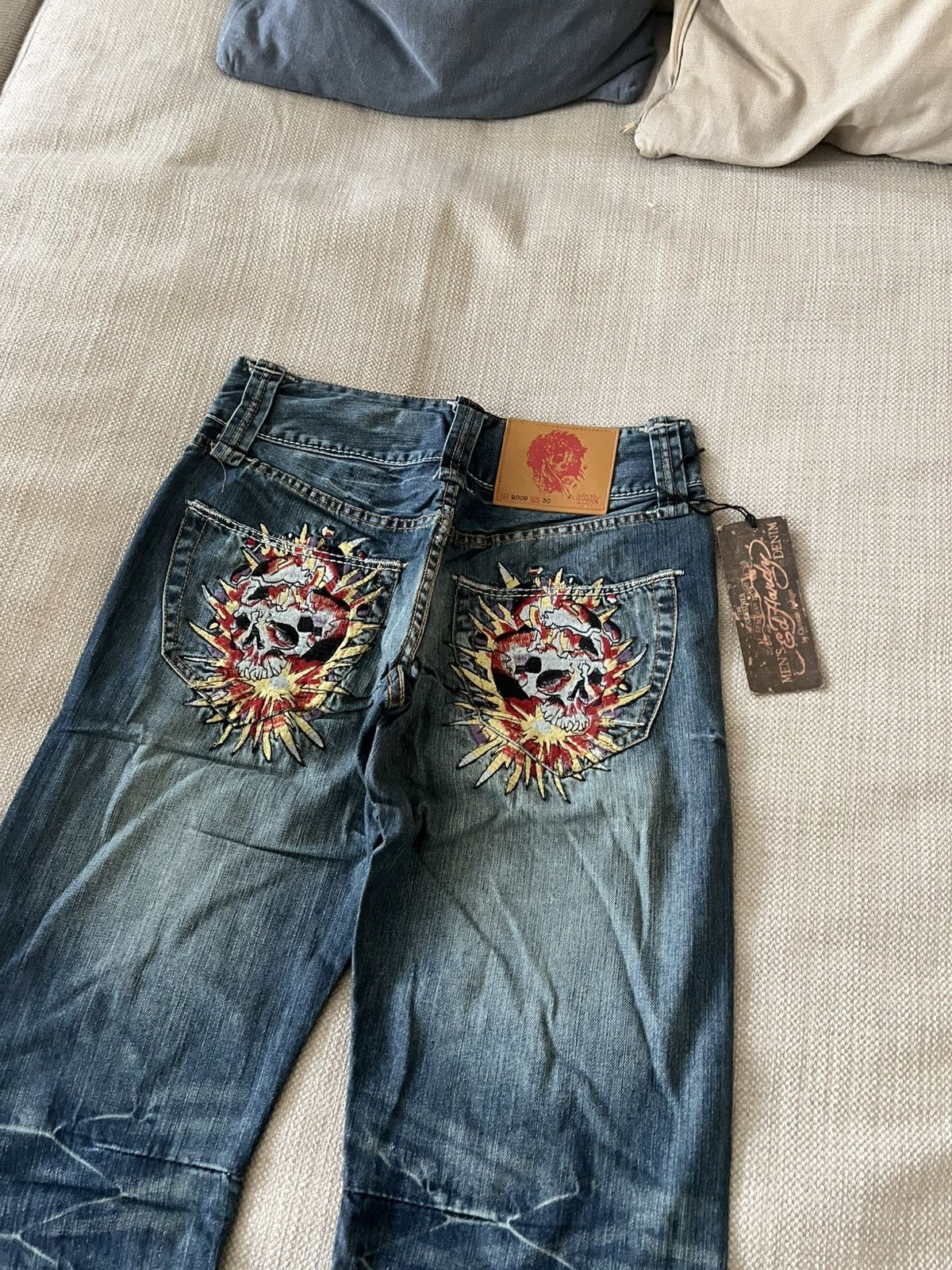 Ed Hardy Vintage 💥 Ed Hardy Jeans by Christian Audigier Pants Size US 30 / EU 46 - 5 Thumbnail