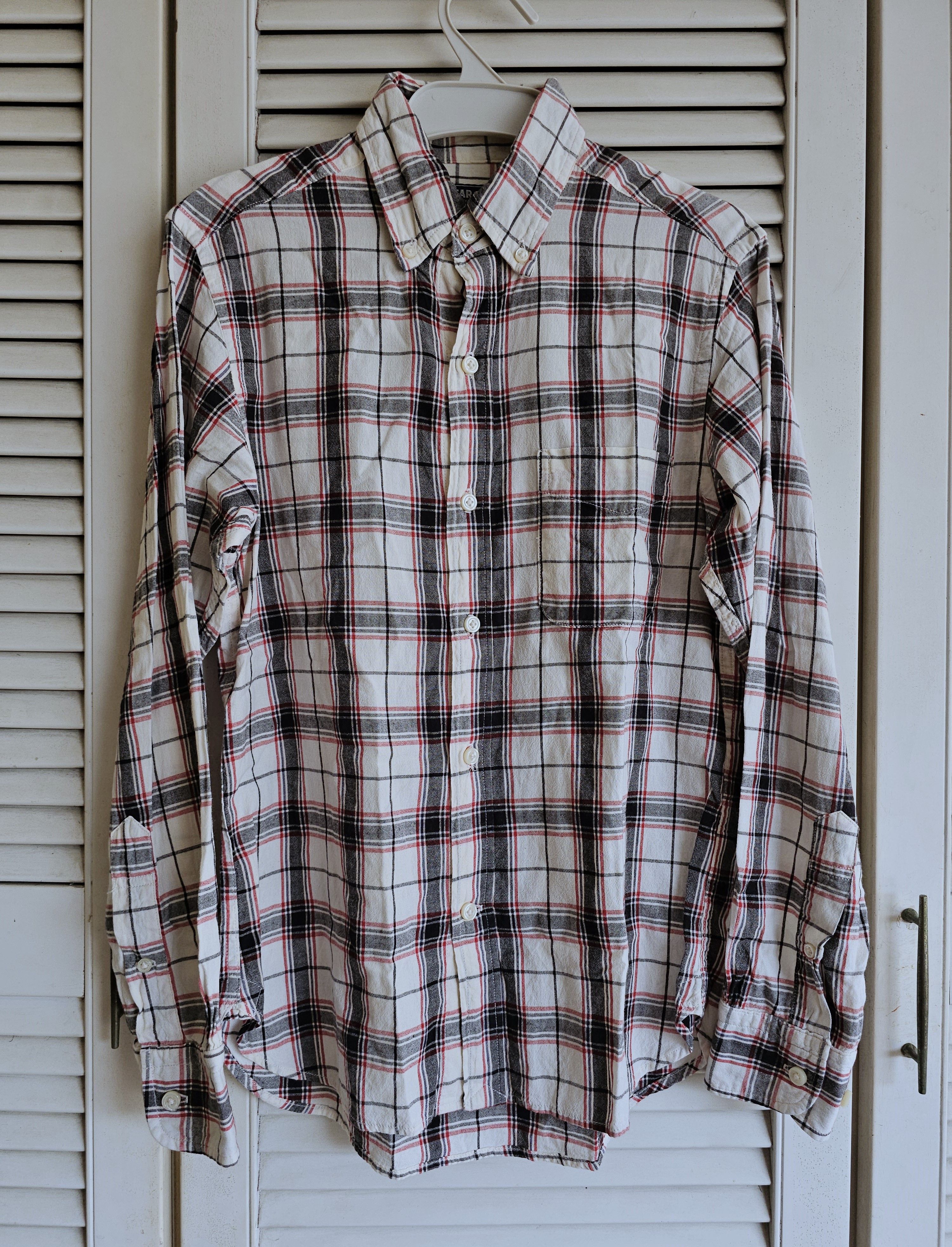 Sugar Cane Sugar Cane Long Sleeve White Checkered Size US S / EU 44-46 / 1 - 1 Thumbnail