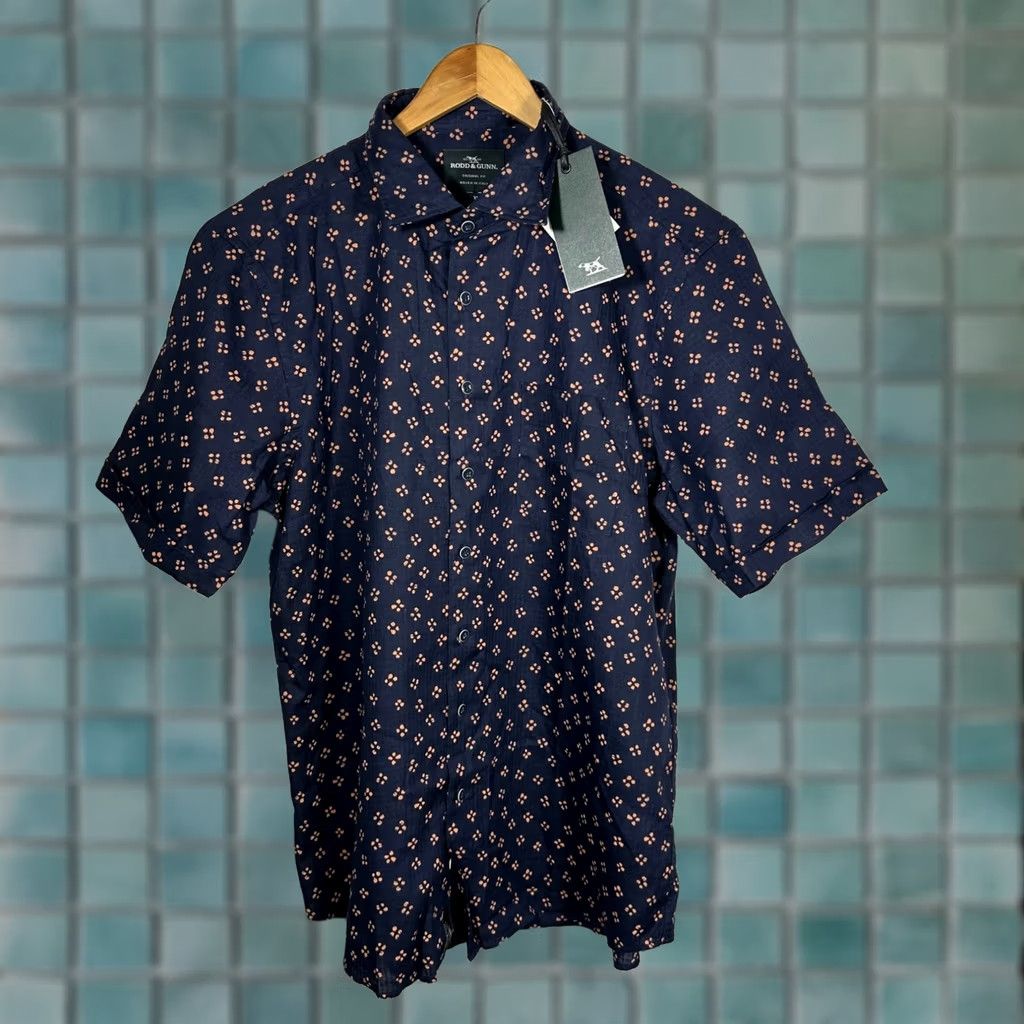 Rodd & Gunn Rodd & Gunn Clyde Quay Linen Cotton Shirt XL Deep Ocean Blue Italian Fabric NEW Size US XL / EU 56 / 4 - 1 Thumbnail