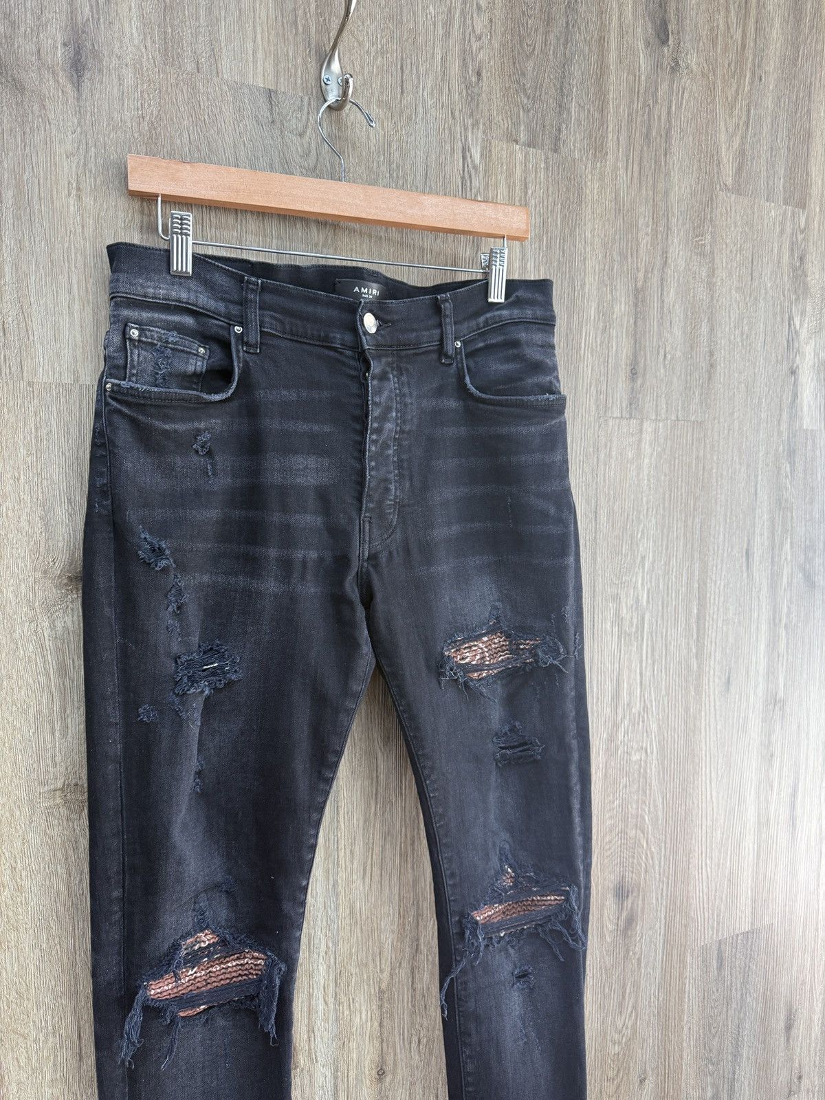 Amiri Amiri MX1 Brown Bandana Jeans Size US 34 / EU 50 - 3 Thumbnail