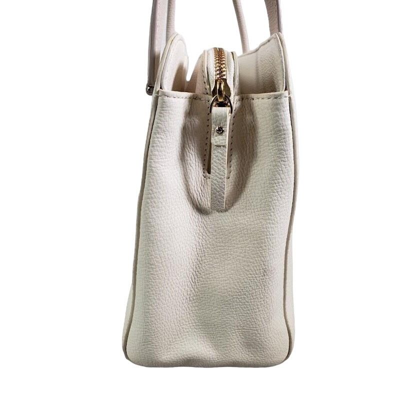 Kate Spade Kate Spade White & Beige Henderson Street Leather Satchel Size ONE SIZE - 5 Thumbnail