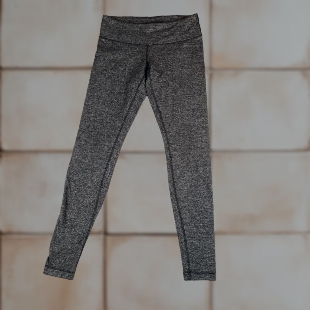 Lululemon Lululemon Leggings Womens Size 8 Charcoal Gray Herringbone Fitness Yoga Align II 25 Size 30" / US 8 / IT 44 - 1 Thumbnail