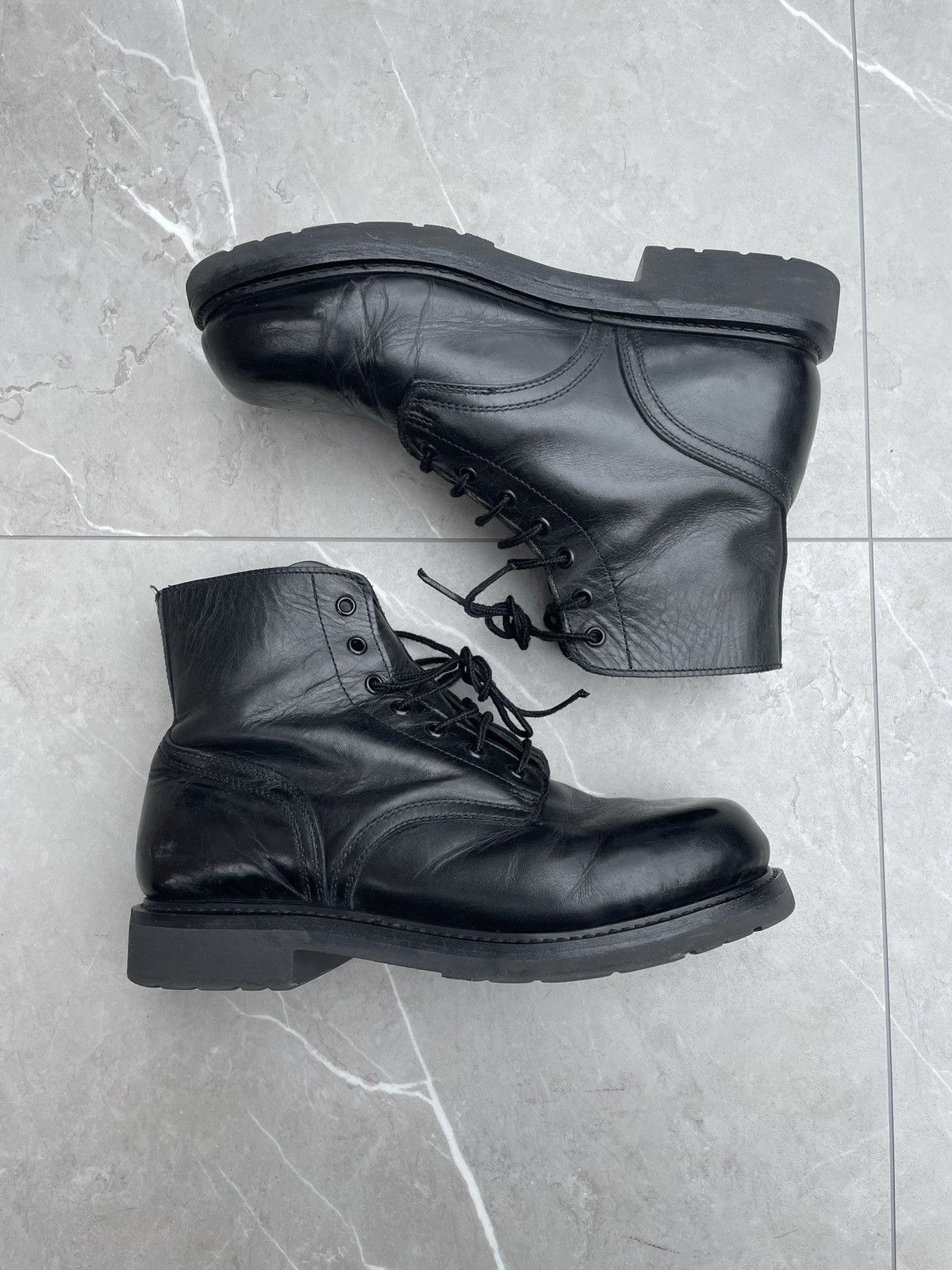 Vintage Vintage Leather Military Ankle Combat Boots Size US 10.5 / EU 43-44 - 2 Thumbnail