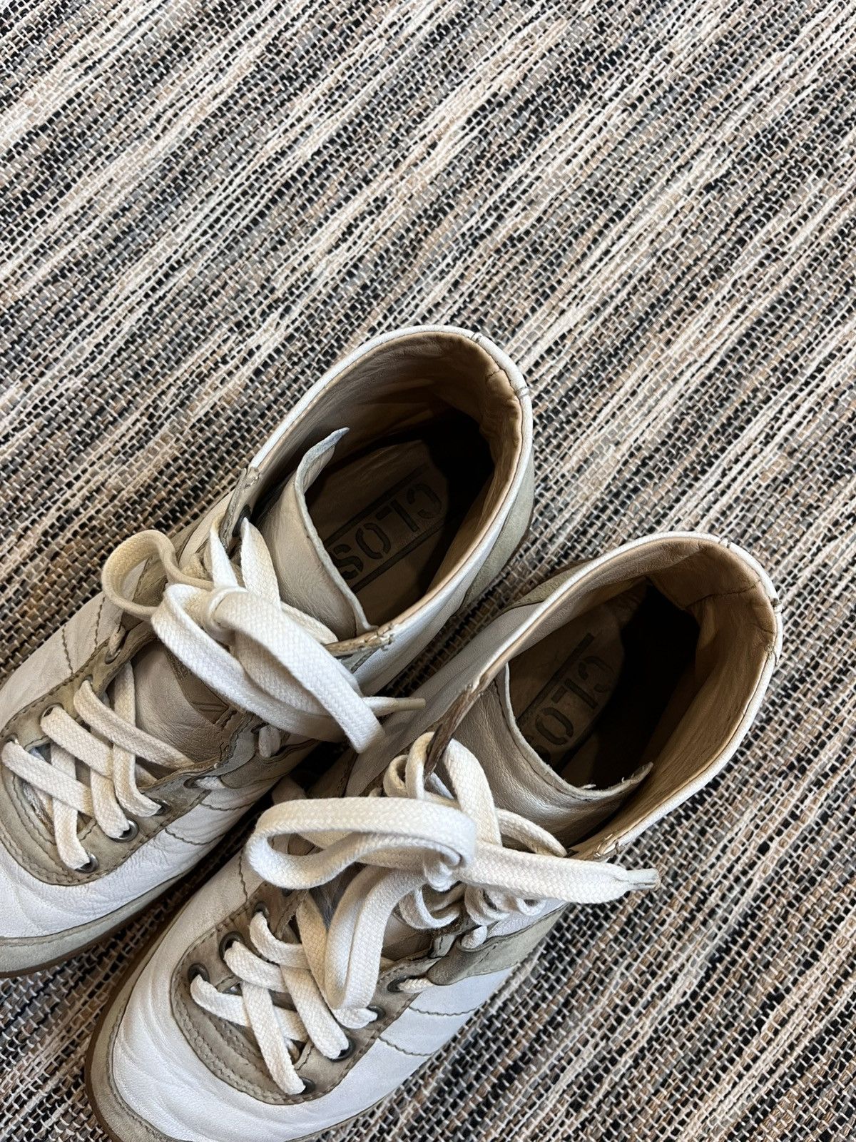 Vintage Vintage Clozed Leather Sneakers white BW Sport style hype Size US 10 / IT 40 - 12 Thumbnail