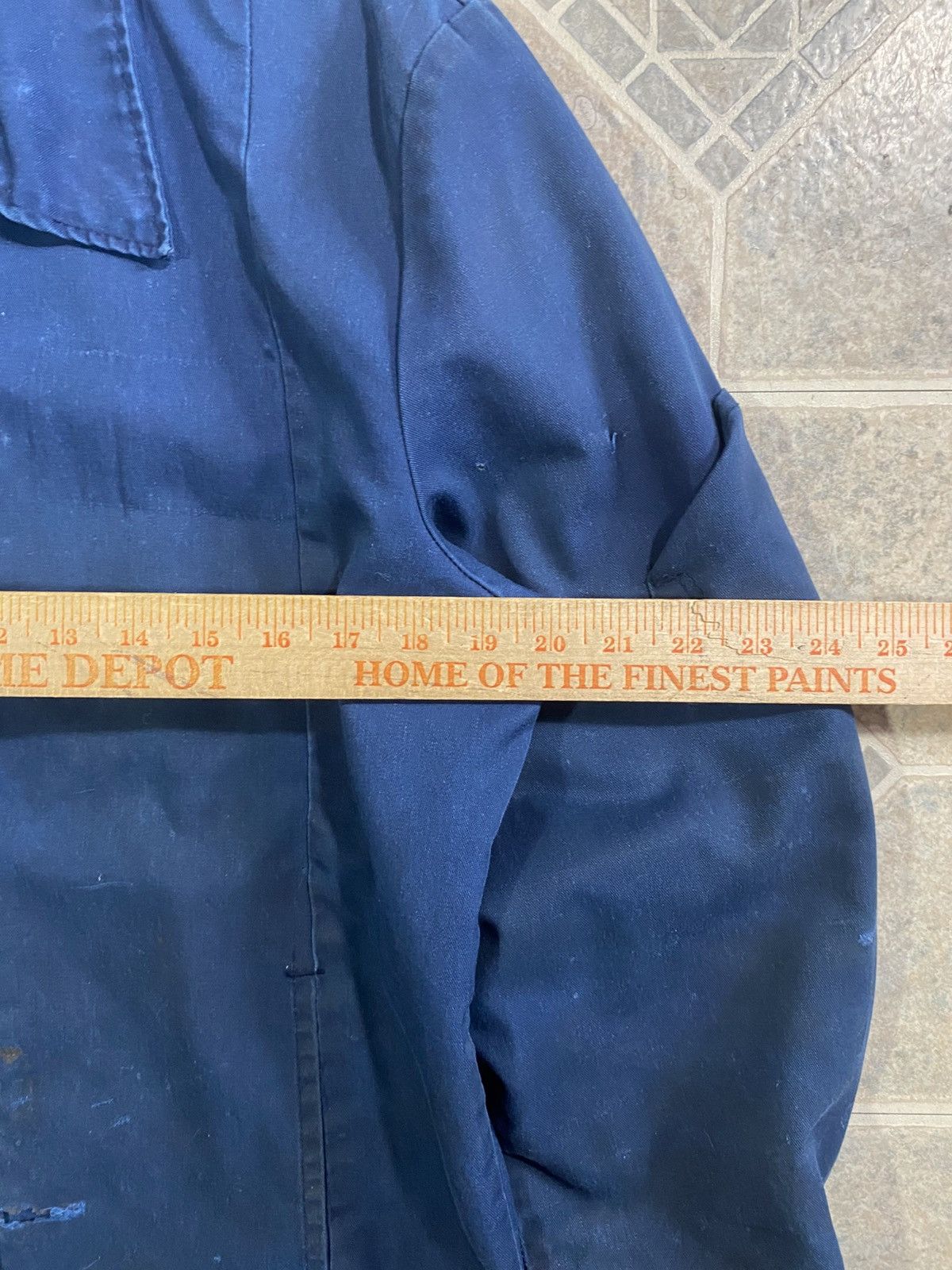 Other Vintage 70s faded navy blue workwear zip up jacket Size US M / EU 48-50 / 2 - 4 Thumbnail