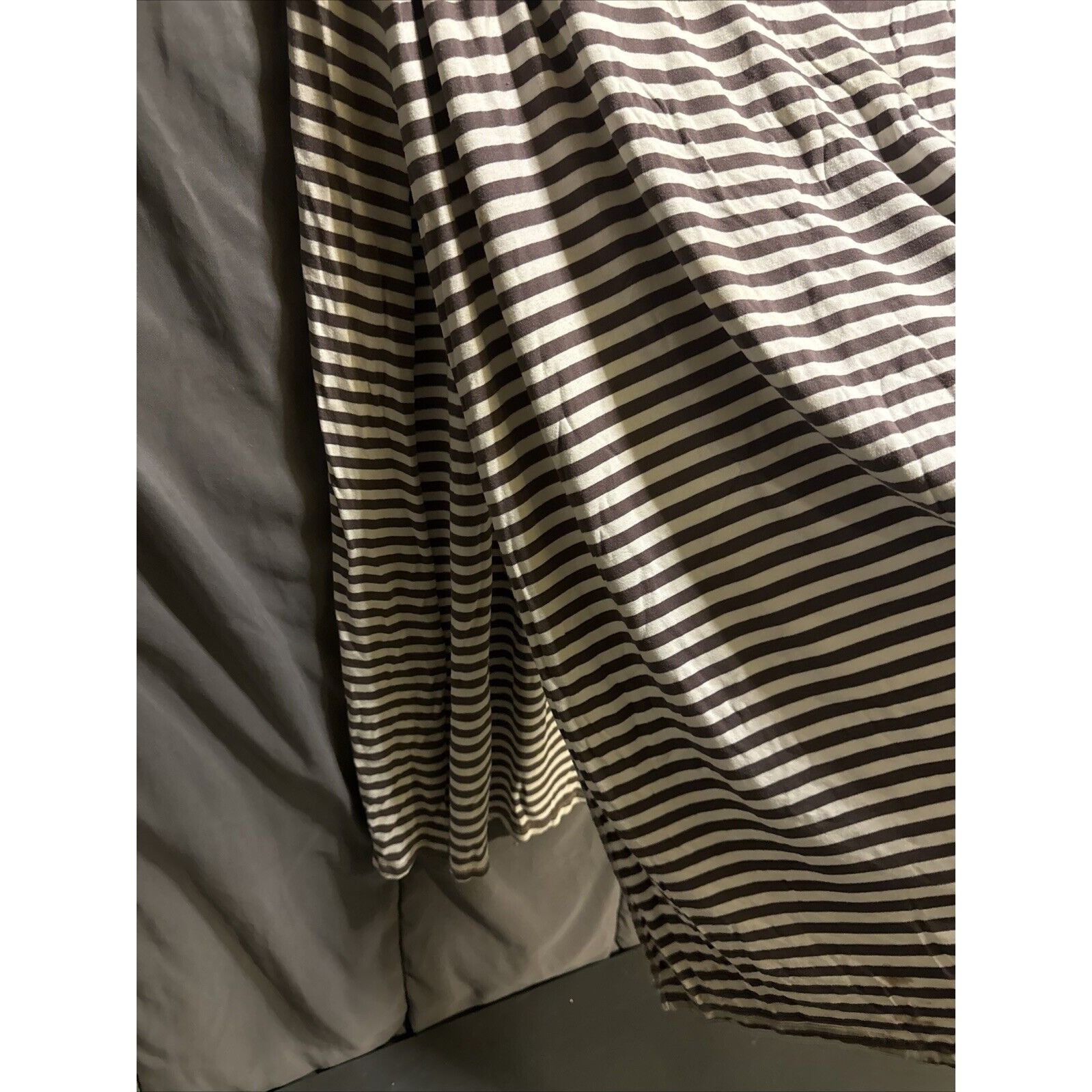 Other Leyla Striped Maxi Skirt Double Slit Sides Womens 2X Runched Size 36" / US 14 / IT 50 - 7 Thumbnail