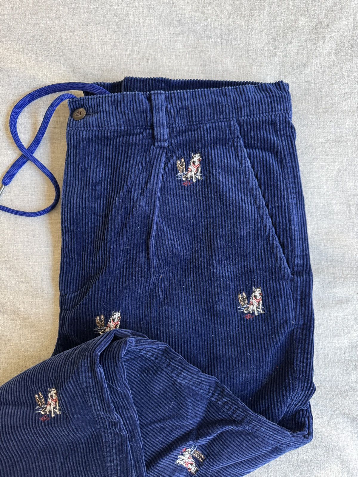 Polo Ralph Lauren Polo Ralph Lauren Embroidered Corduroy Trousers Size US 32 / EU 48 - 3 Thumbnail