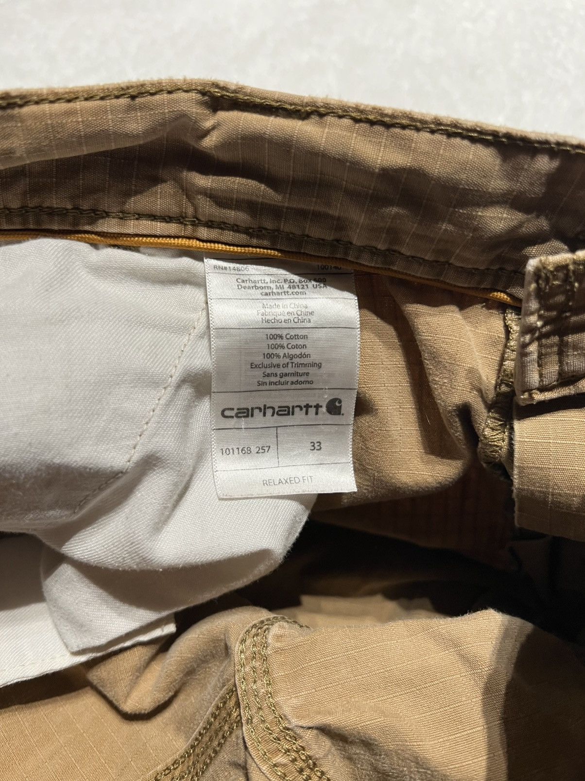 Carhartt Vintage Carhartt Men’s Cargo Shorts Size US 33 - 7 Thumbnail