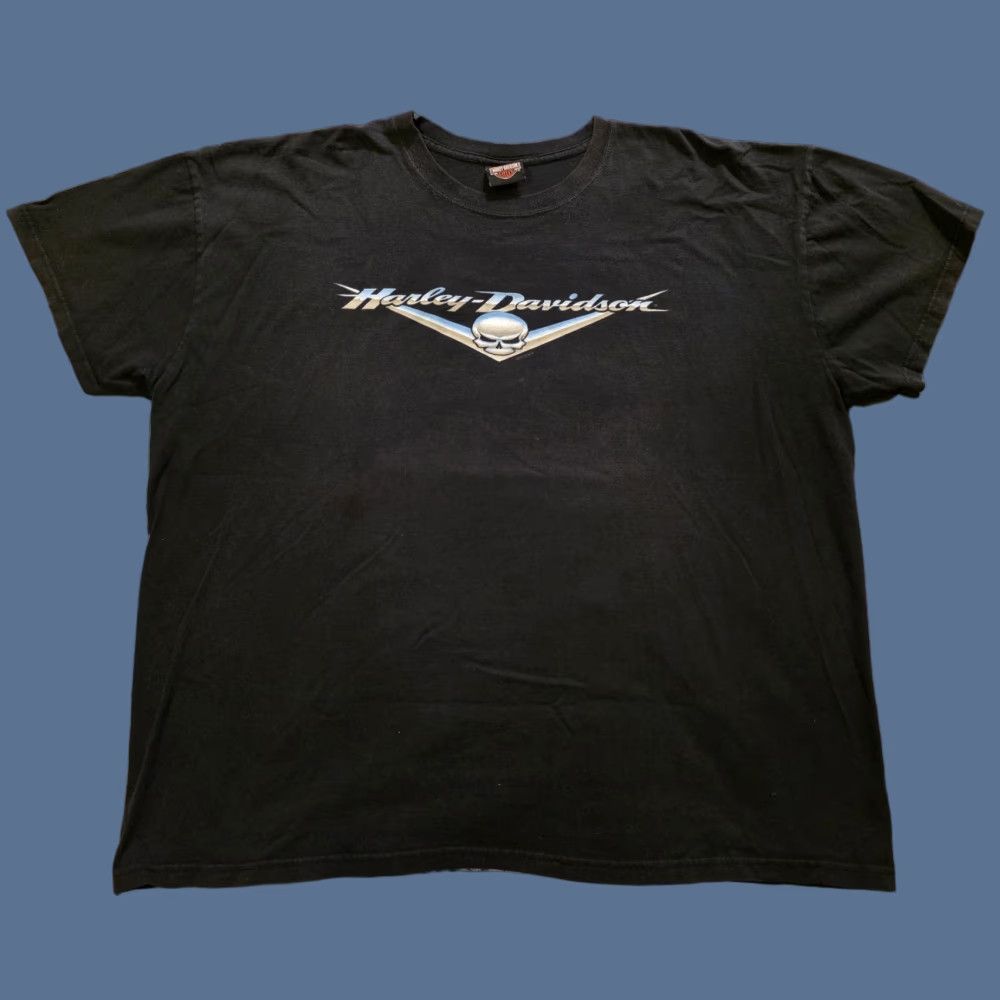 Harley Davidson Harley-Davidson Skull & Chevron Spellout T Shirt Double Sided Black Men 3XL Shirt Mens Short Sleeve Crew Neck Graphic Print Cotton 3XL Size US XXL / EU 58 / 5 - 1 Thumbnail