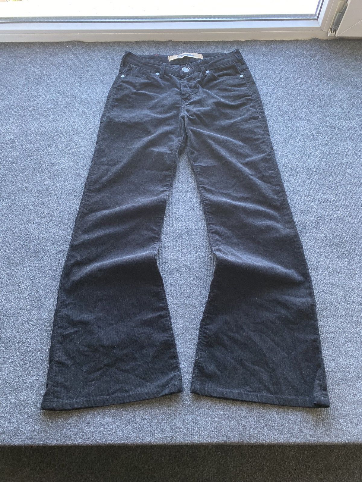 Wrangler 🔥Cowboy Western Vntg Wrangler Flared Corduroy Jeans 26 women Size 26" / US 2 / IT 38 - 20 Thumbnail