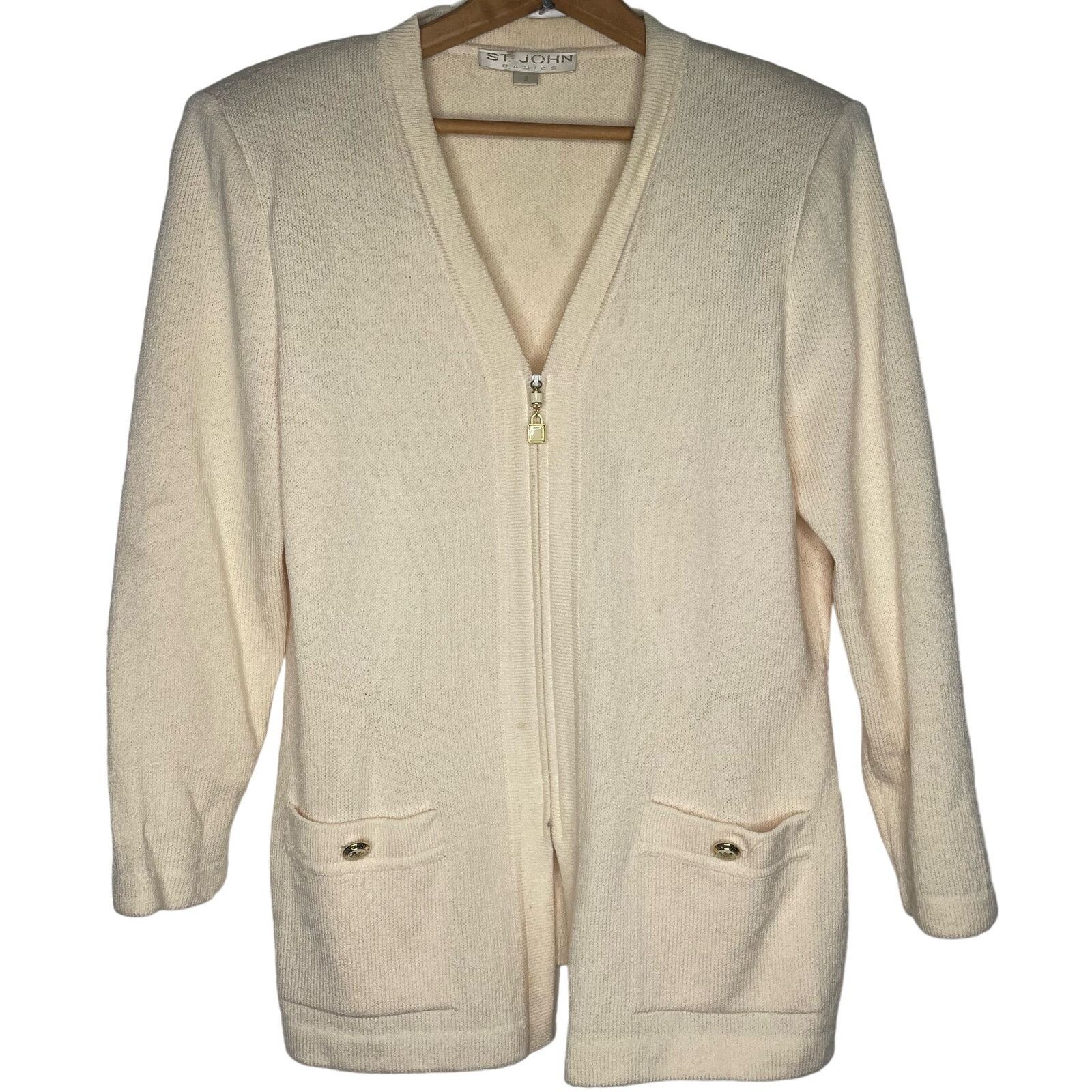 St. John shops Knits Couture Button Up Cardigan Women’s S