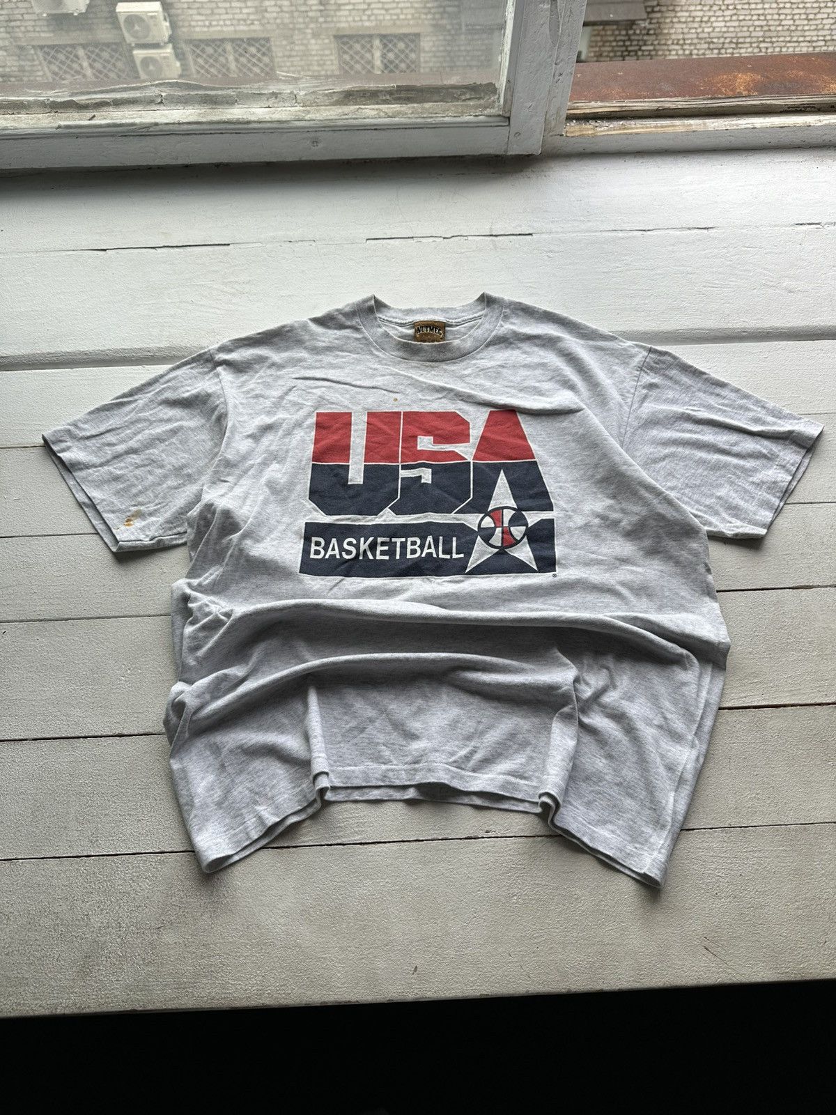 Vintage 🚨USA BASKETBALL RARE BIG LOGO Y2K MADE IN USA SINGLE STITCH Size US XL / EU 56 / 4 - 1 Thumbnail
