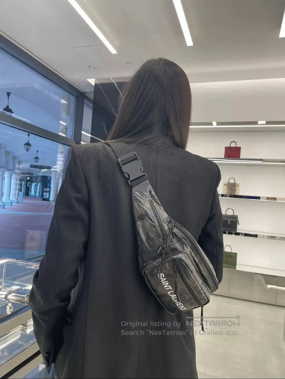 Saint Laurent Paris Saint Laurent Black Patent Belt Bag. Size ONE SIZE - 9 Thumbnail
