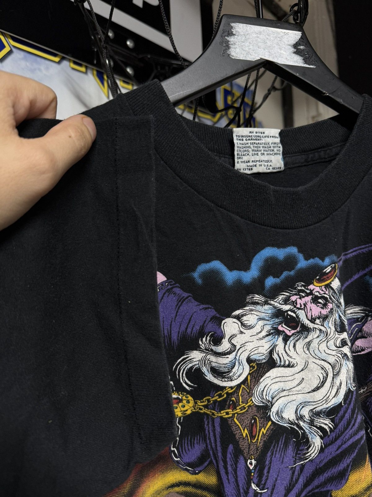 Vintage Vintage 1994 Wizard Liquid Blue T-Shirt Rare Vtg XLarge Size US XL / EU 56 / 4 - 9 Thumbnail