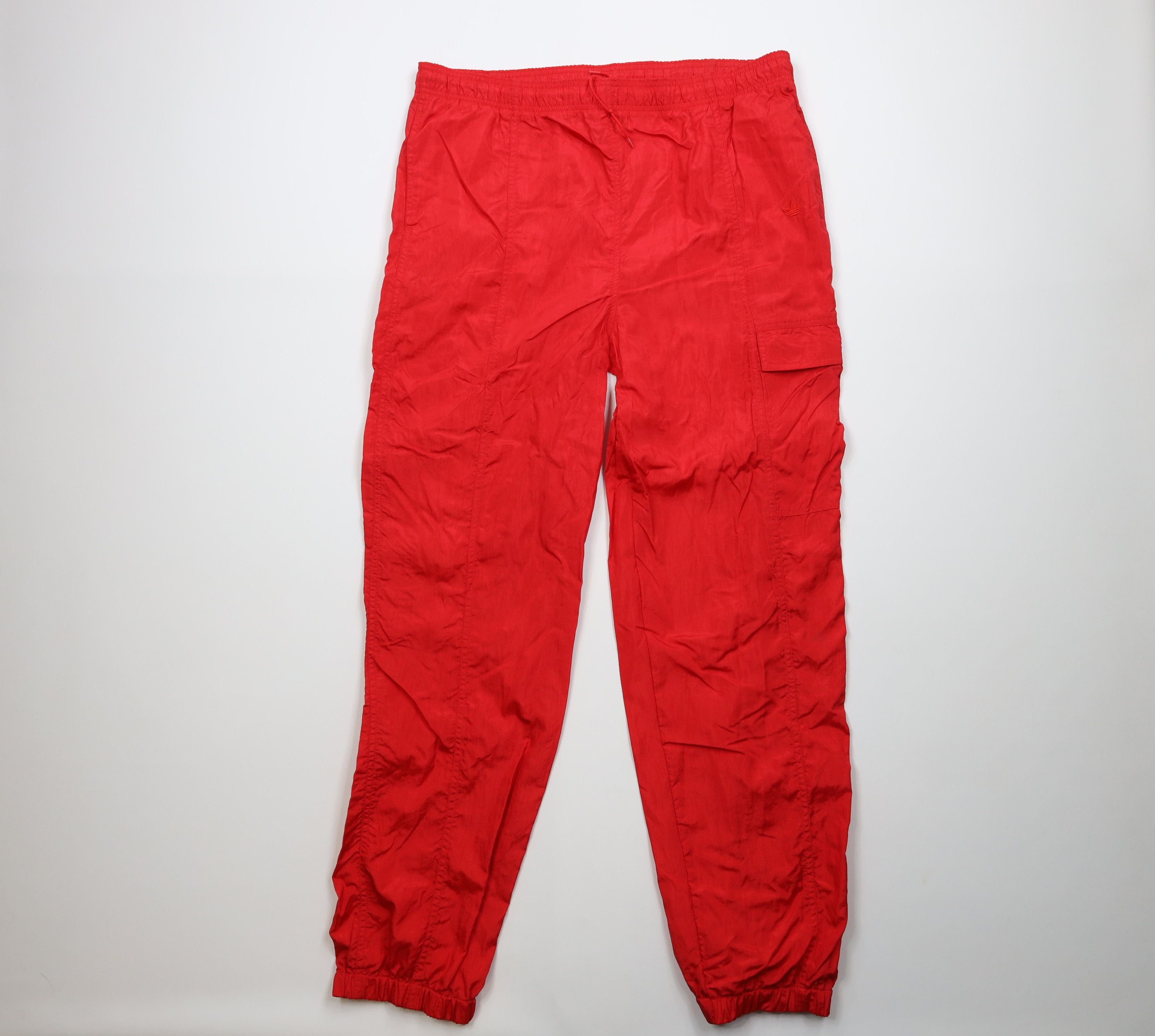 Adidas Vintage 70s 80s Adidas Pocket Windbreaker Joggers Pants Red Size US 36 / EU 52 - 1 Thumbnail