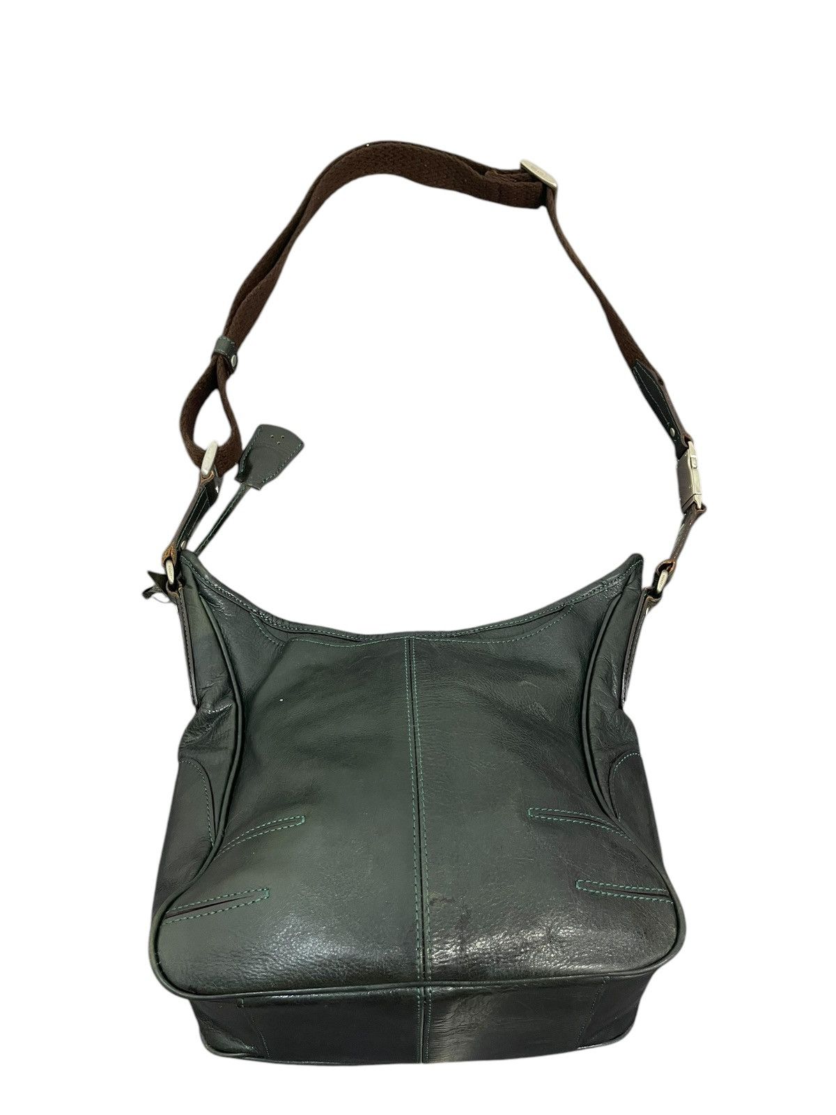Genuine Leather Full Leather Aniary Japan Dark Green Cross Body Bag 1🟩6 Size ONE SIZE - 15 Thumbnail