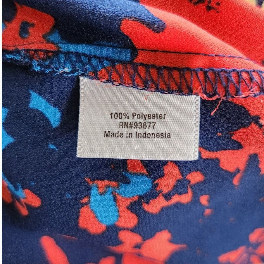 Liz Claiborne A.N.A A New Approach Plus Size 1X Blouse Multicolor Top Size XL / US 12-14 / IT 48-50 - 3 Thumbnail