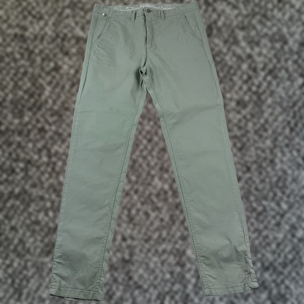 Denime Denim & Flower Ricky Singh Light Green Slim Chino Pants Mens 29 Size US 29 - 1 Thumbnail