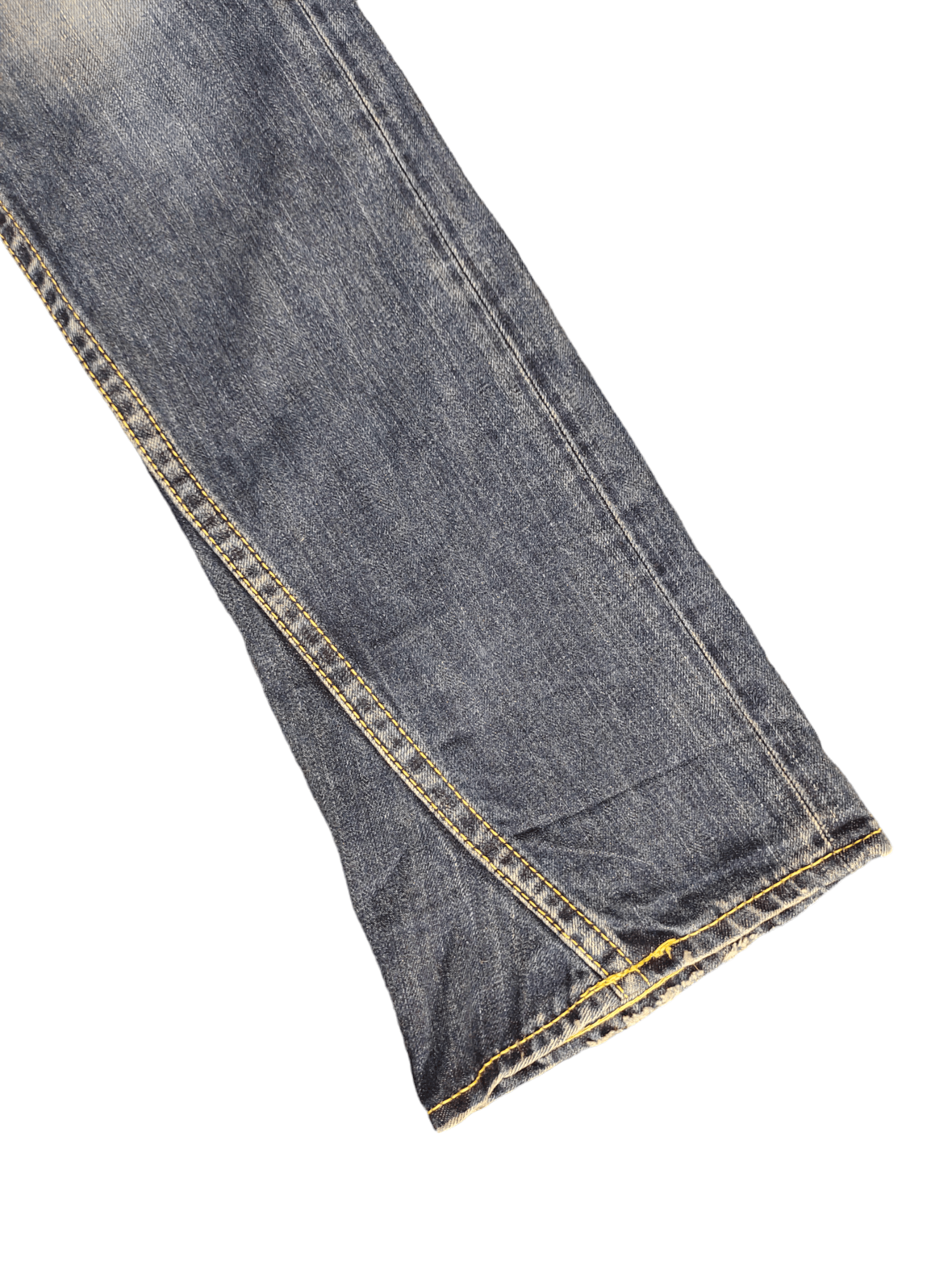 If Six Was Nine Flare Jeans Rodeo Crowns Spiral Cut Faded Low Rise Boot Cut Size US 27 - 8 Thumbnail