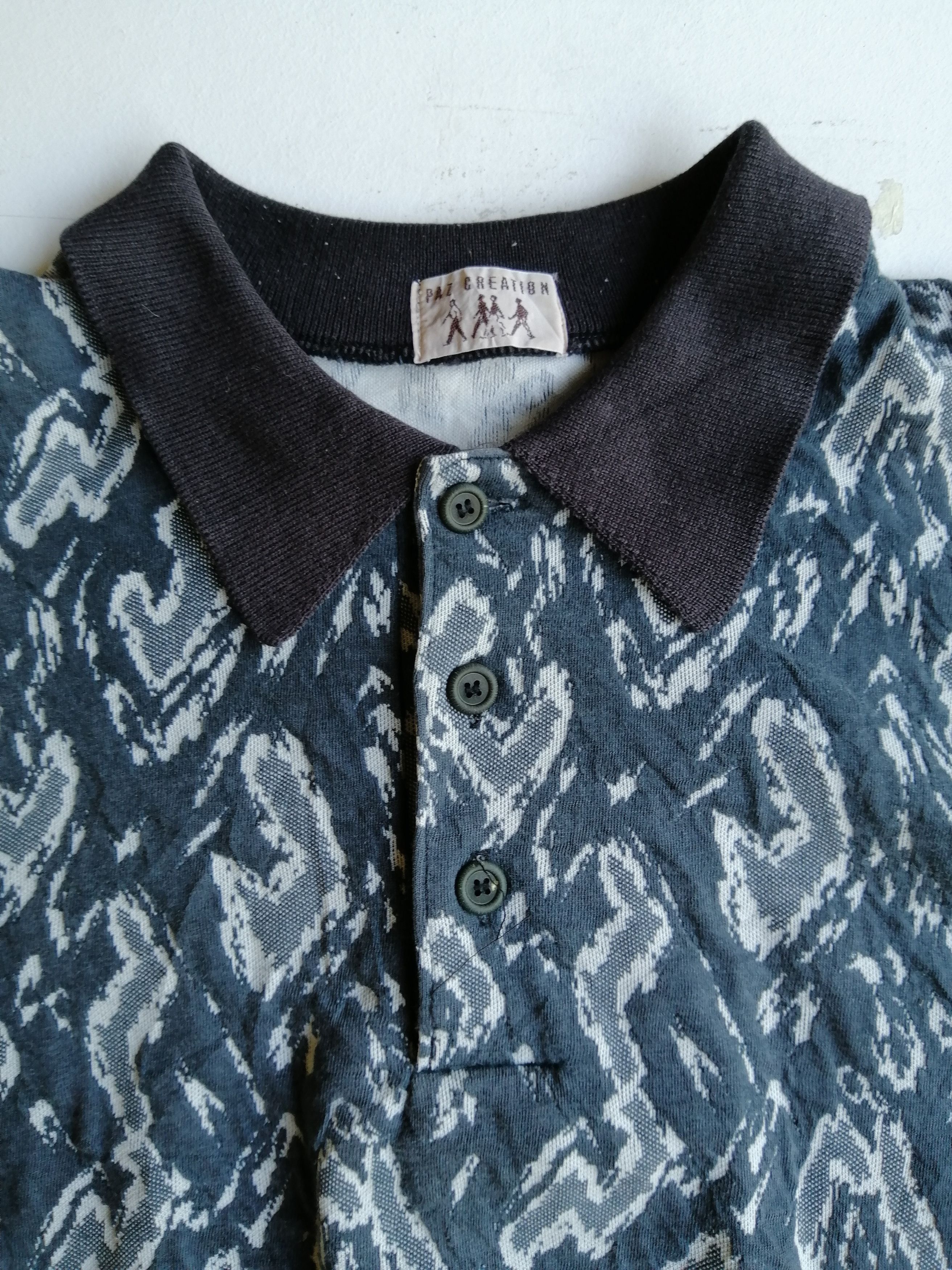 Designer × Japanese Brand Vintage Paz Creation Full Print Sweatshirt Size US XXL / EU 58 / 5 - 3 Thumbnail