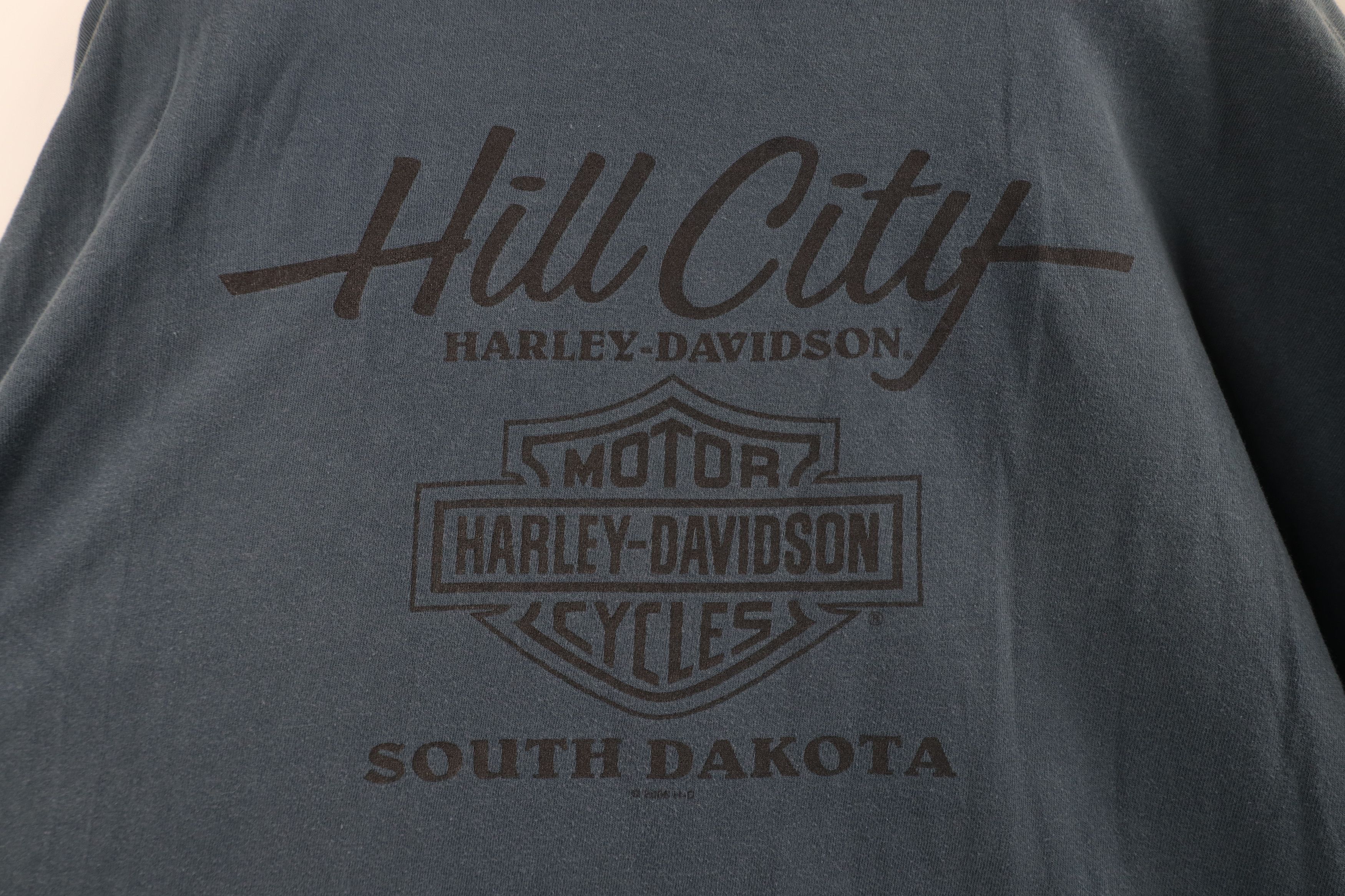 Harley Davidson Vintage Y2K Harley Davidson Sturgis Motorcycle T-Shirt Blue Size US XXL / EU 58 / 5 - 10 Thumbnail