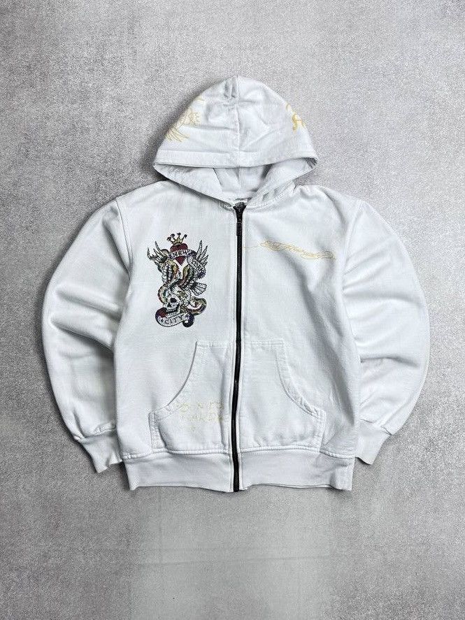 Ed Hardy Vintage Ed Hardy Affliction Y2K Boxy Zip Hoodie S Size US S / EU 44-46 / 1 - 1 Thumbnail