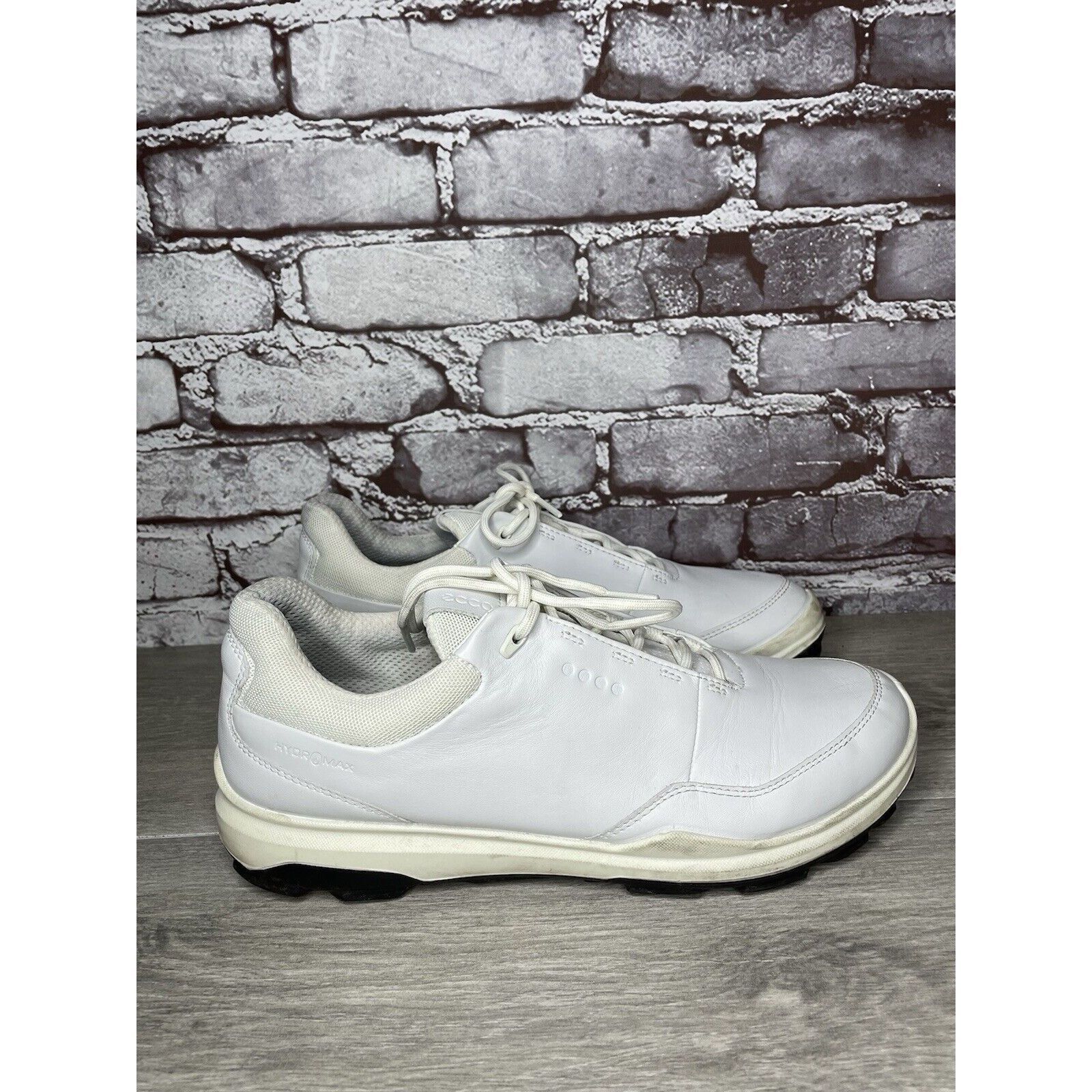 Ecco ECCO White Leather Lace Up Casual Spikeless Golf Shoes Men S Size US 9 / EU 42 - 5 Thumbnail
