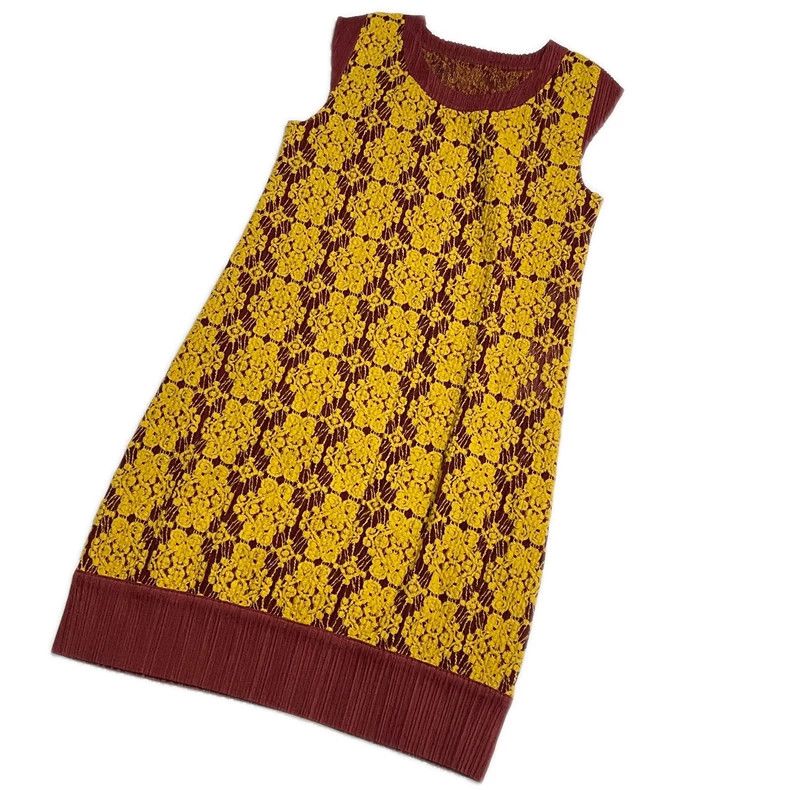 Issey Miyake Issey Miyake size:3 Yellow Chinese-style embroidered dress Size XS / US 0-2 / IT 36-38 - 4 Thumbnail