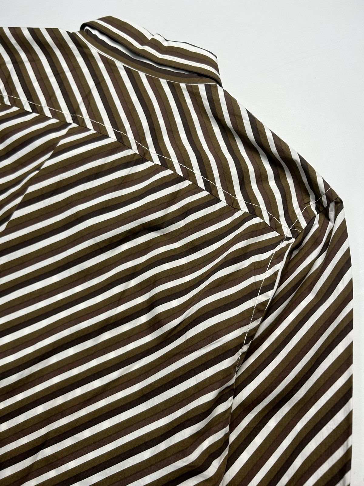 Prada Prada Casual Striped Shirt Button Up Size US L / EU 52-54 / 3 - 10 Thumbnail