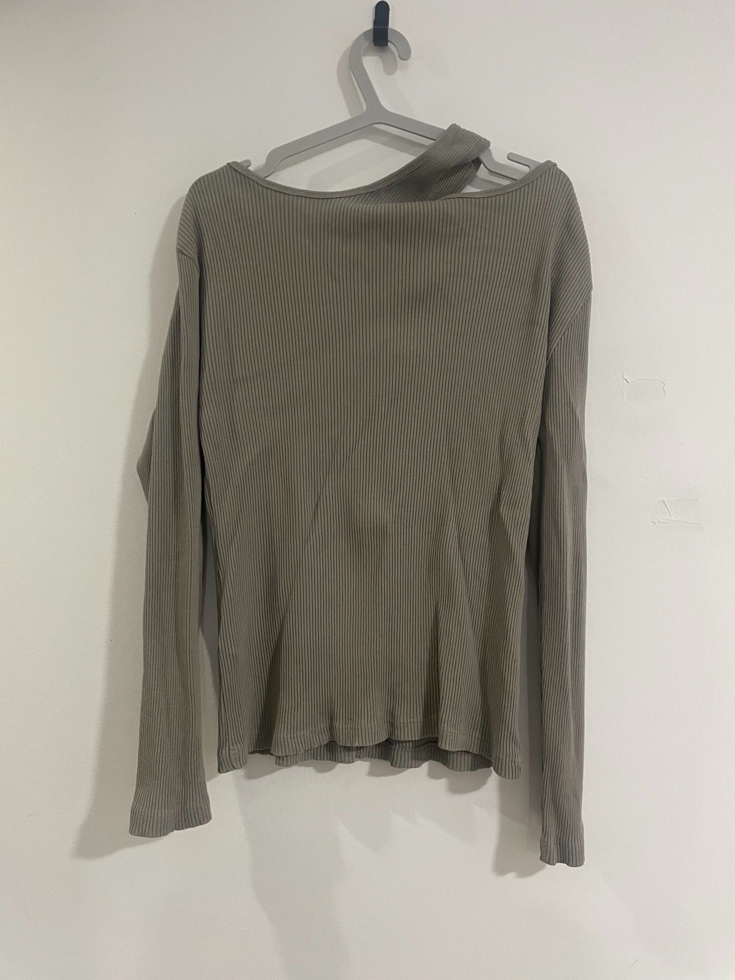 image of Yproject Hollow Knitted Top in Grey, Women's (Size Medium)