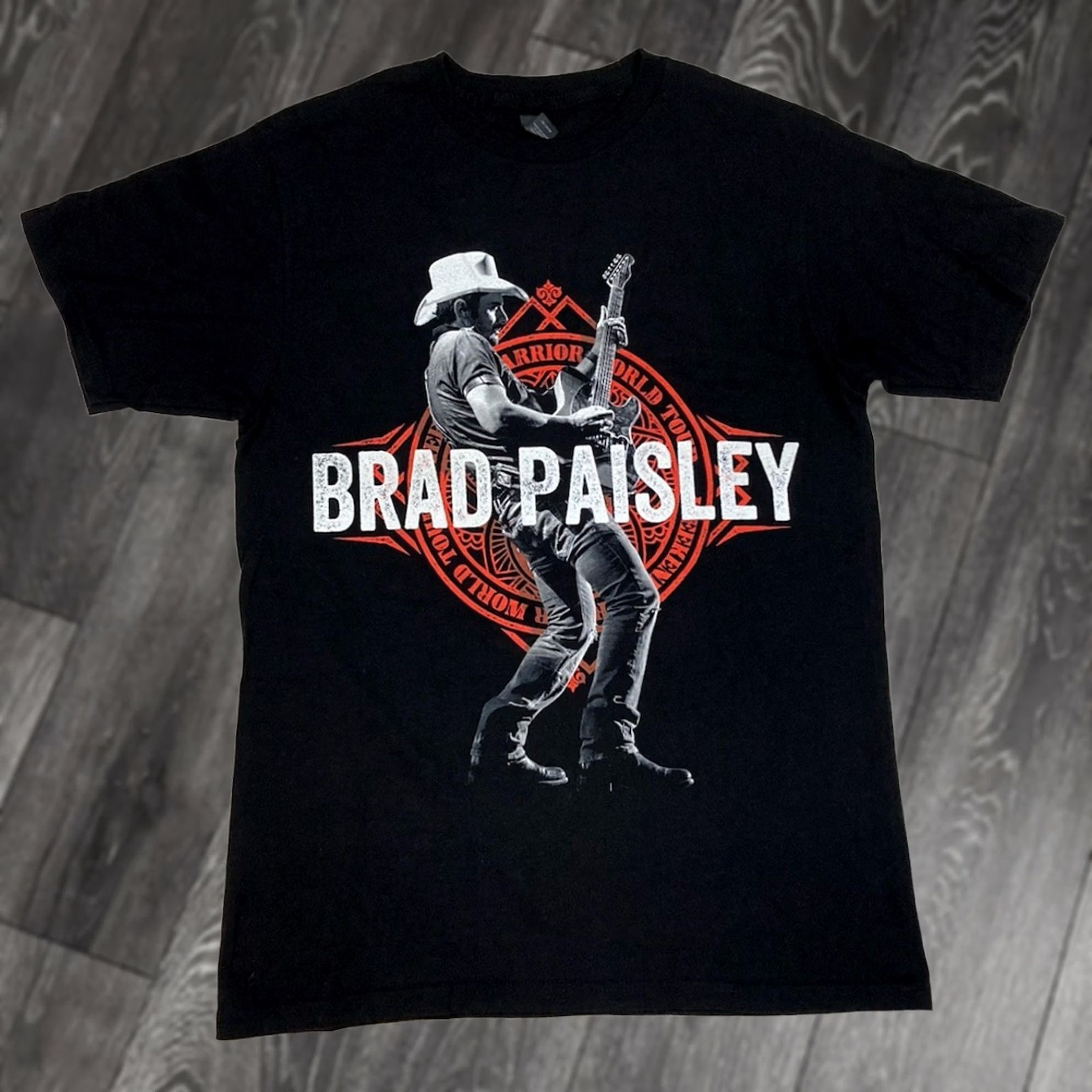 Tultex Bradley Paisley Weekend Warrior World Tour Graphic T-shirt Men Small Black Music Shirt Size US S / EU 44-46 / 1 - 1 Thumbnail